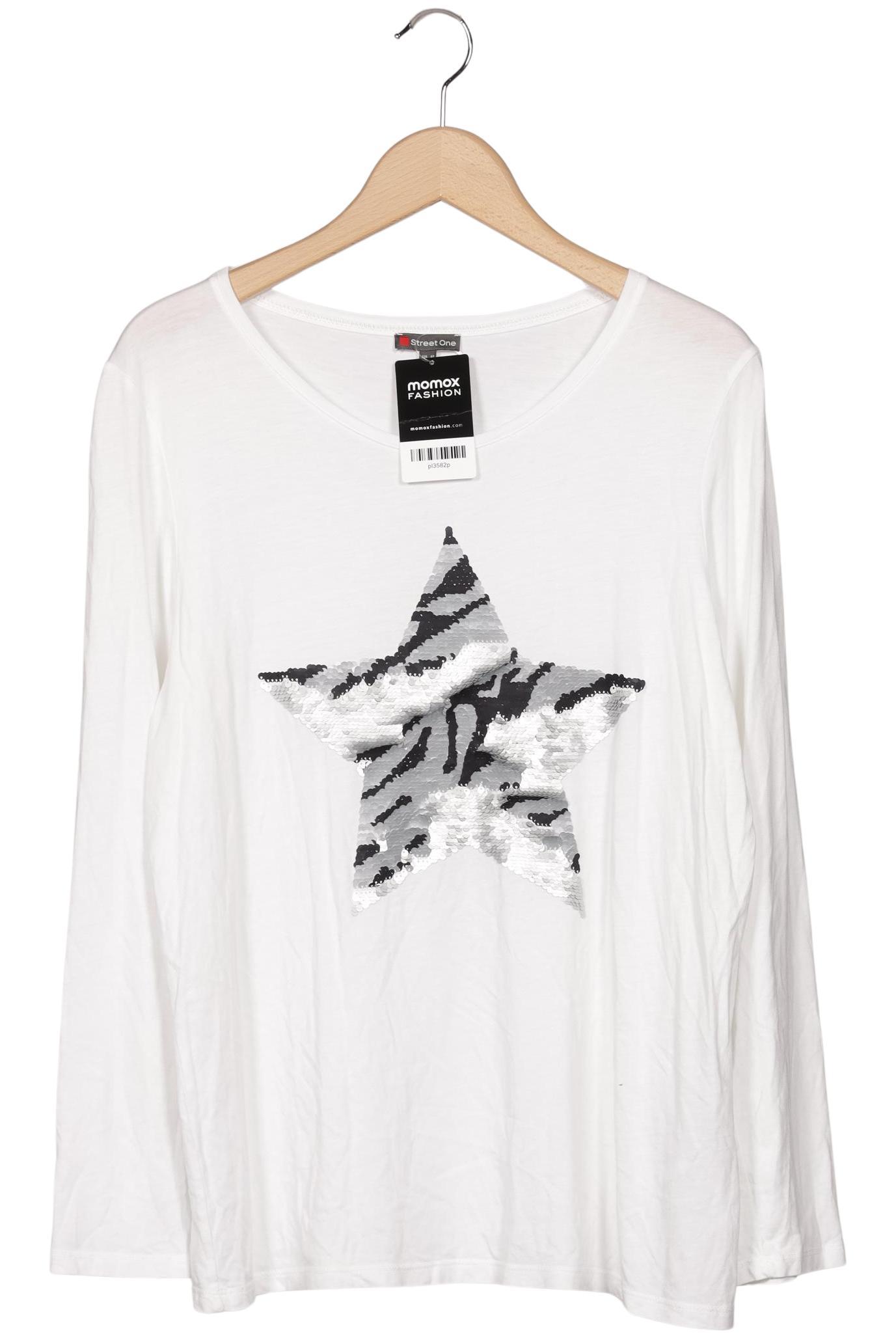 

Street One Damen Langarmshirt, weiß, Gr. 42
