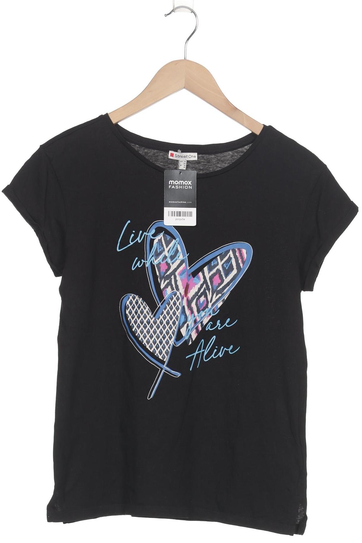 

Street One Damen T-Shirt, schwarz, Gr. 36