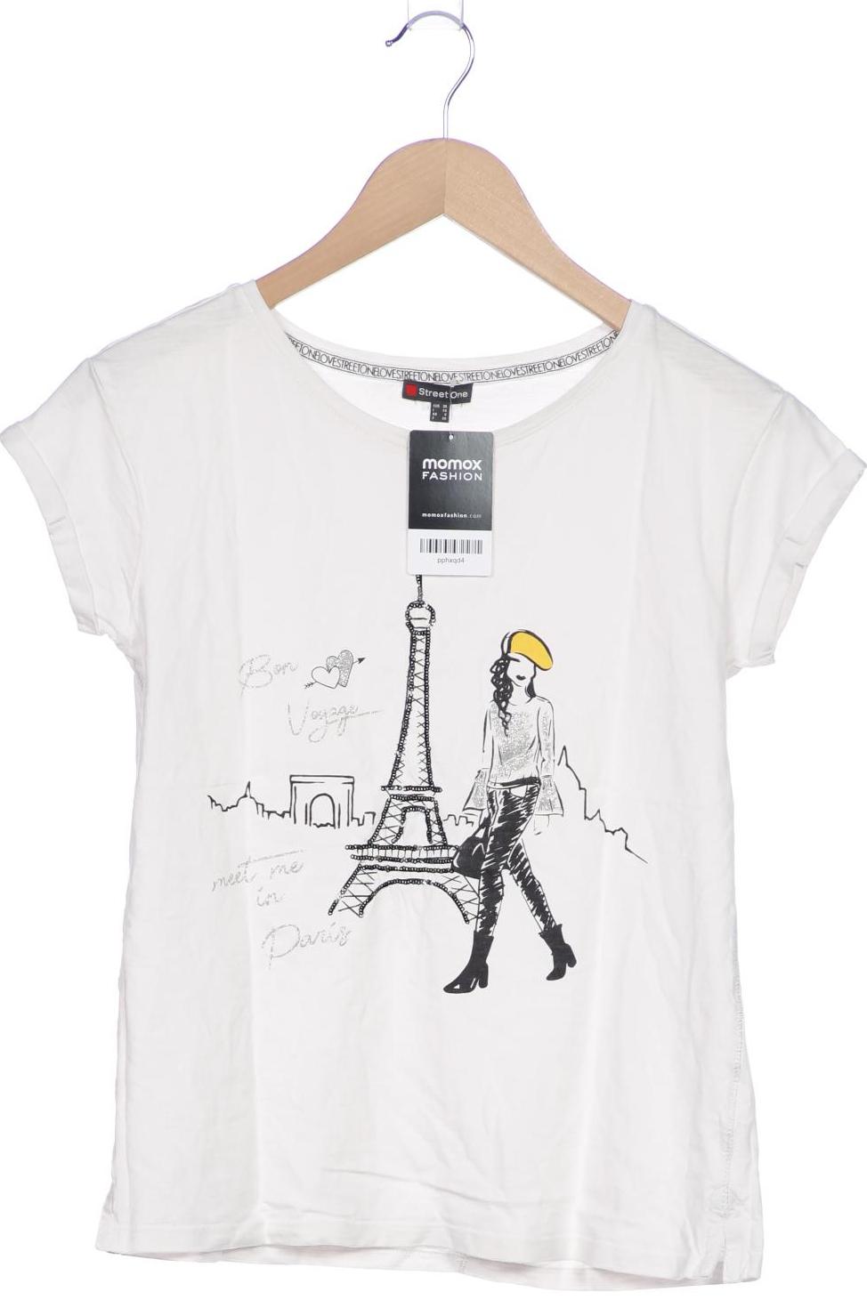 

Street One Damen T-Shirt, weiß, Gr. 34