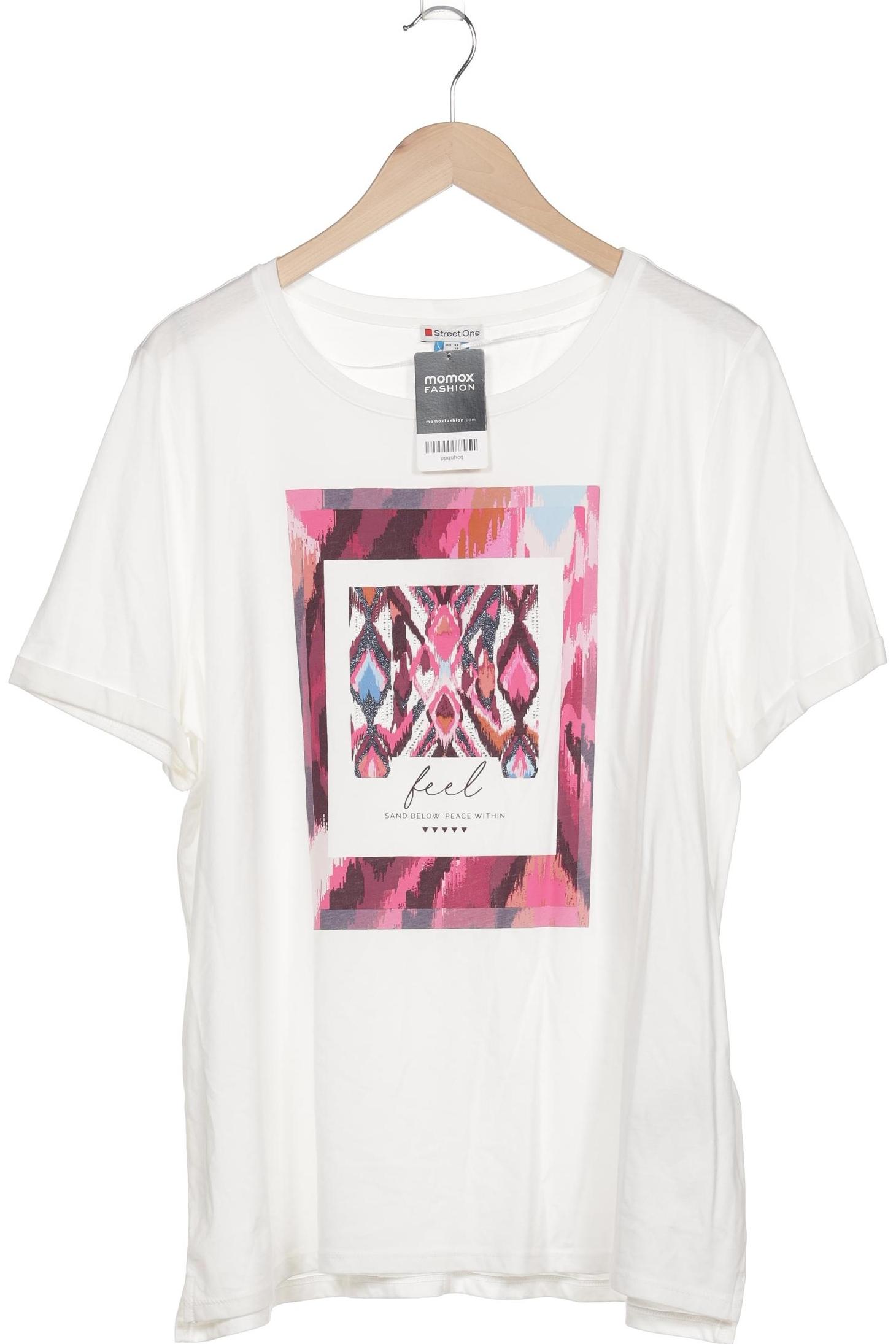 

Street One Damen T-Shirt, cremeweiß, Gr. 46