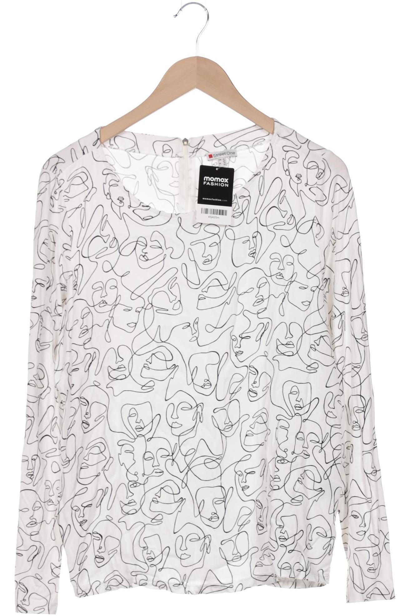

Street One Damen Langarmshirt, weiß, Gr. 44