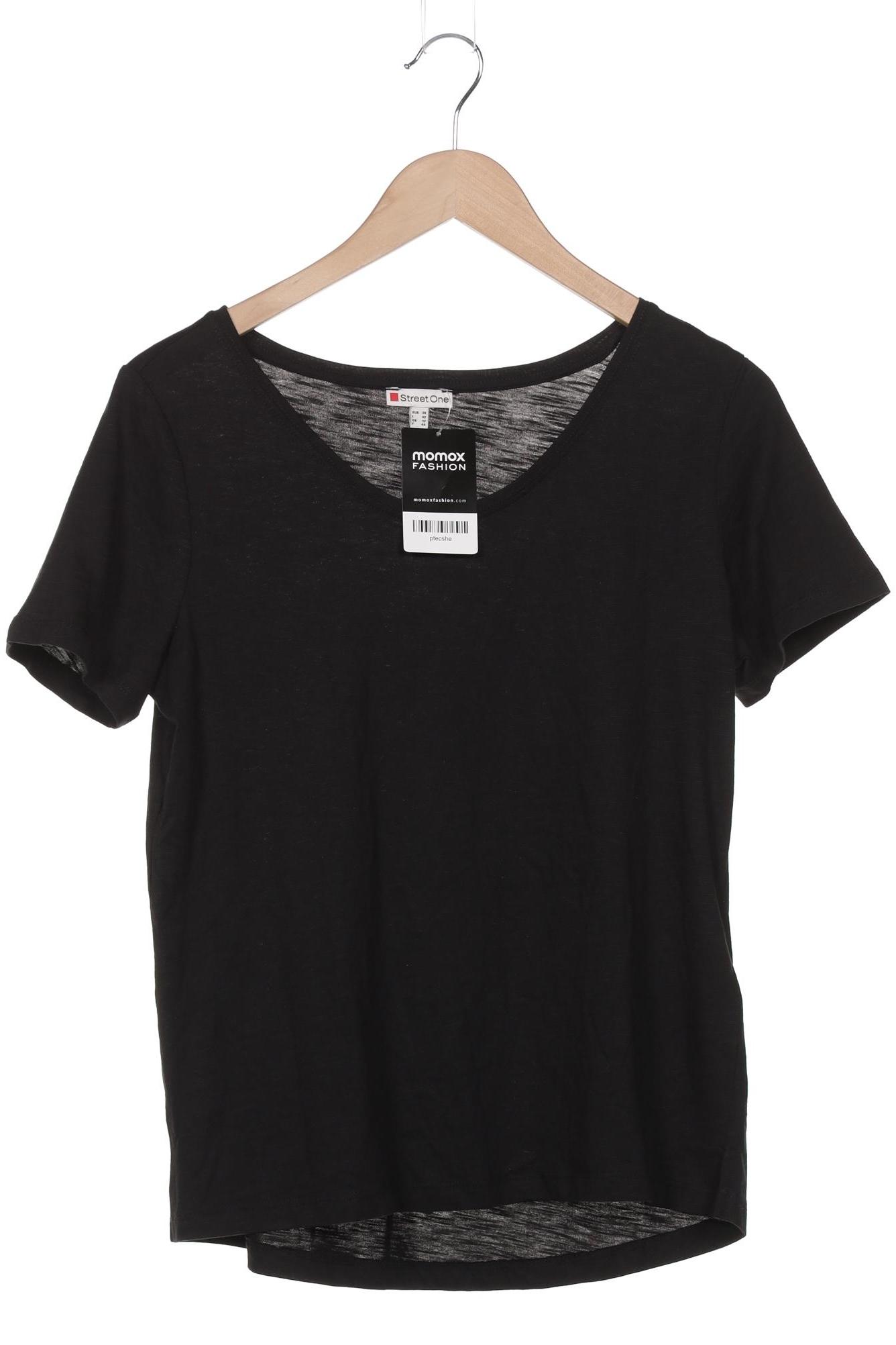 

Street One Damen T-Shirt, schwarz, Gr. 38