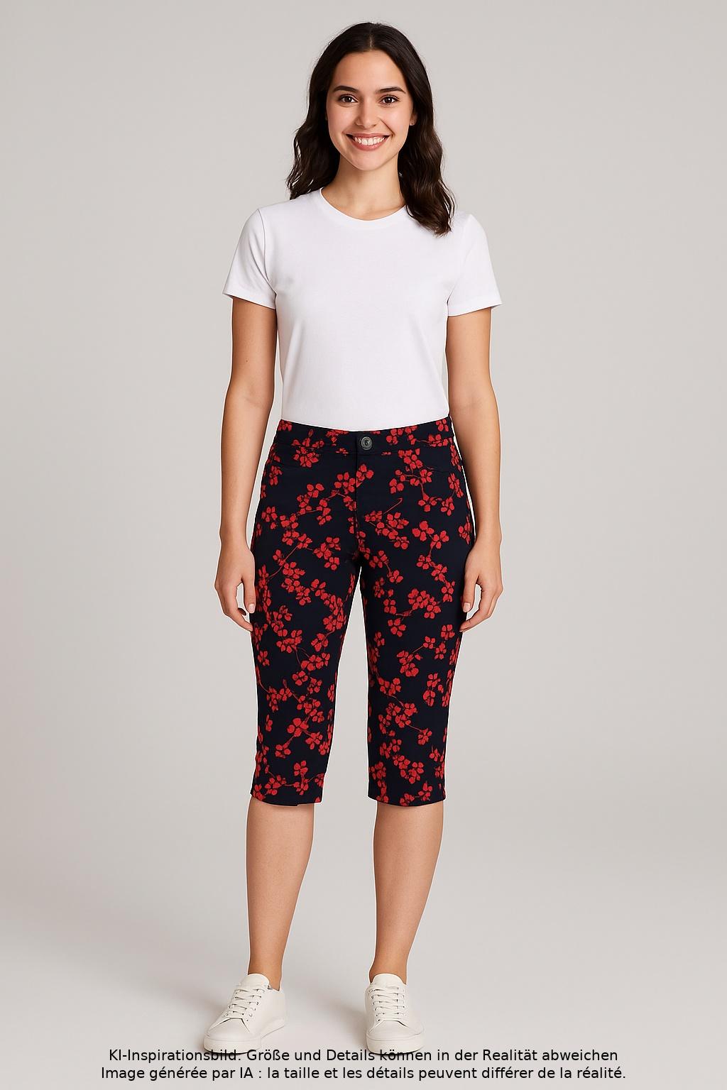 

Street One Damen Stoffhose, mehrfarbig, Gr. 38