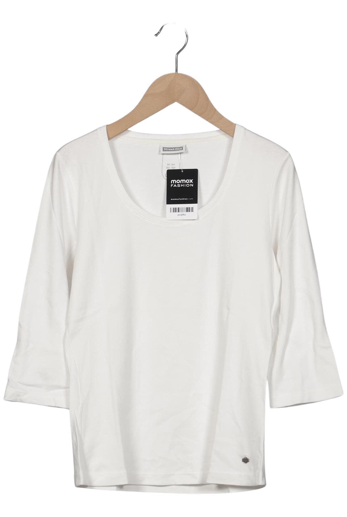 

Street One Damen Langarmshirt, weiß, Gr. 38