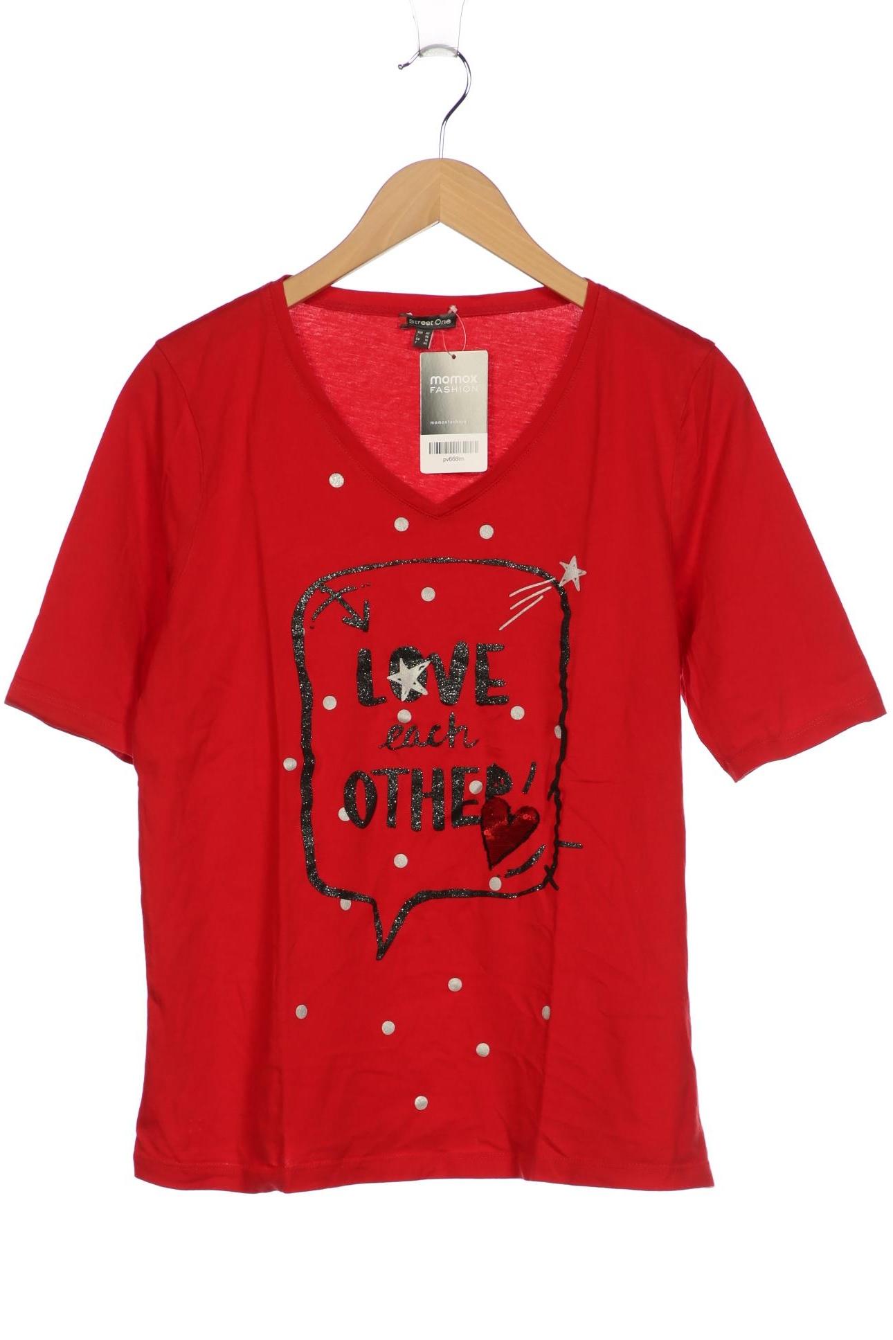 

Street One Damen T-Shirt, rot, Gr. 42