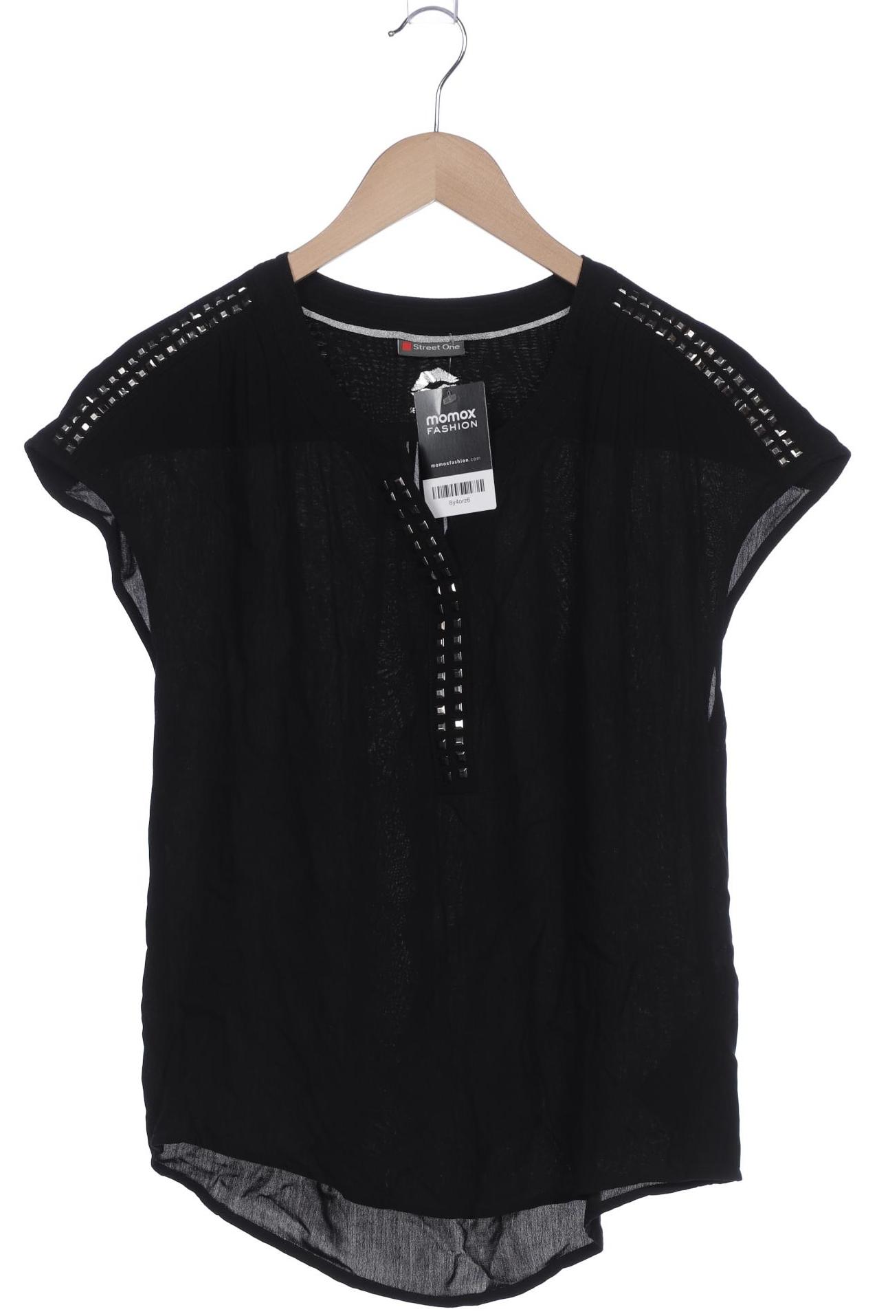 

Street One Damen T-Shirt, schwarz, Gr. 36