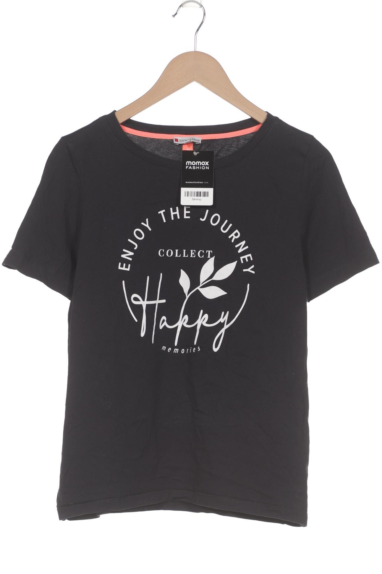 

Street One Damen T-Shirt, schwarz, Gr. 40