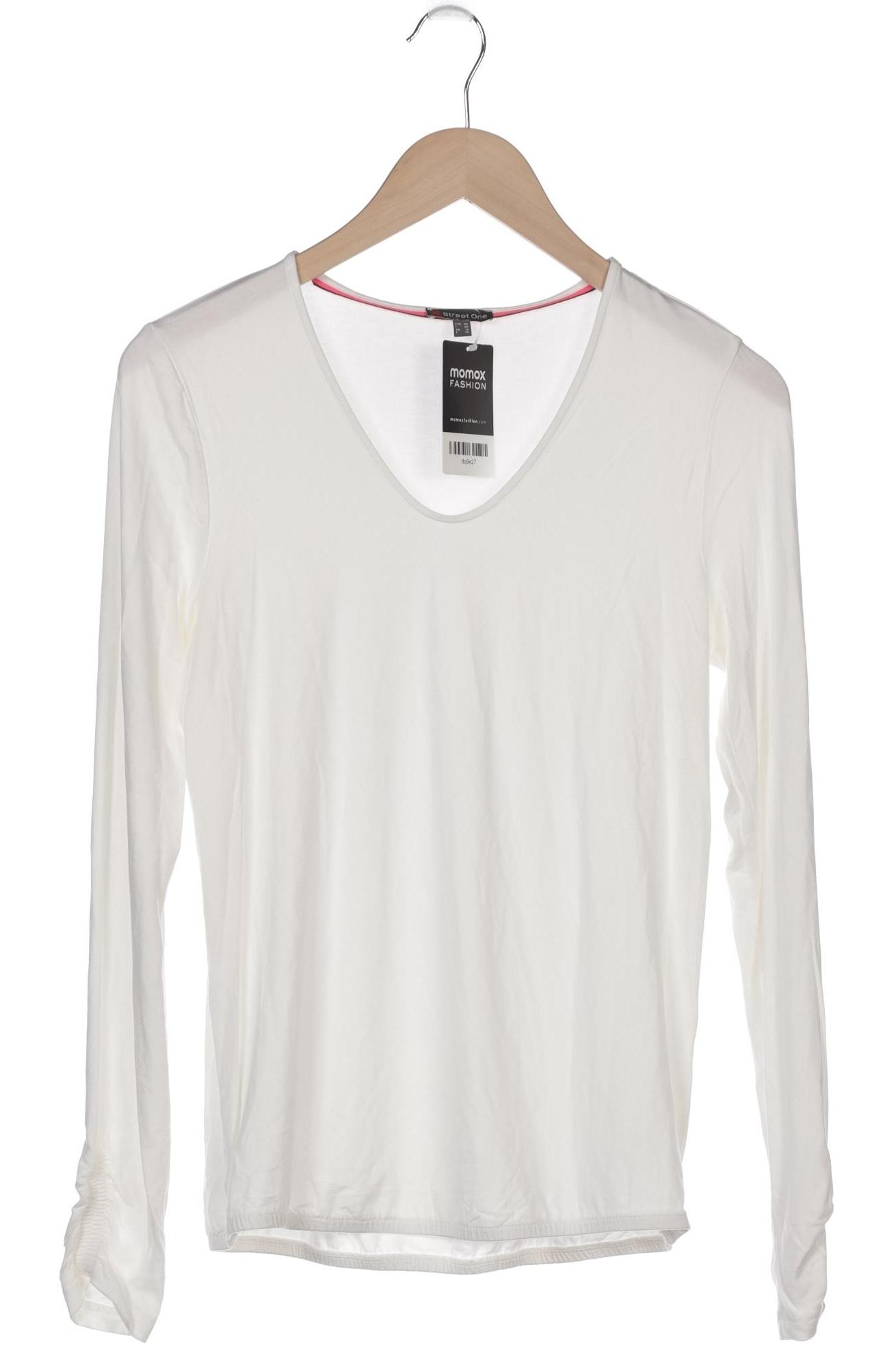 

Street One Damen Langarmshirt, cremeweiß, Gr. 36