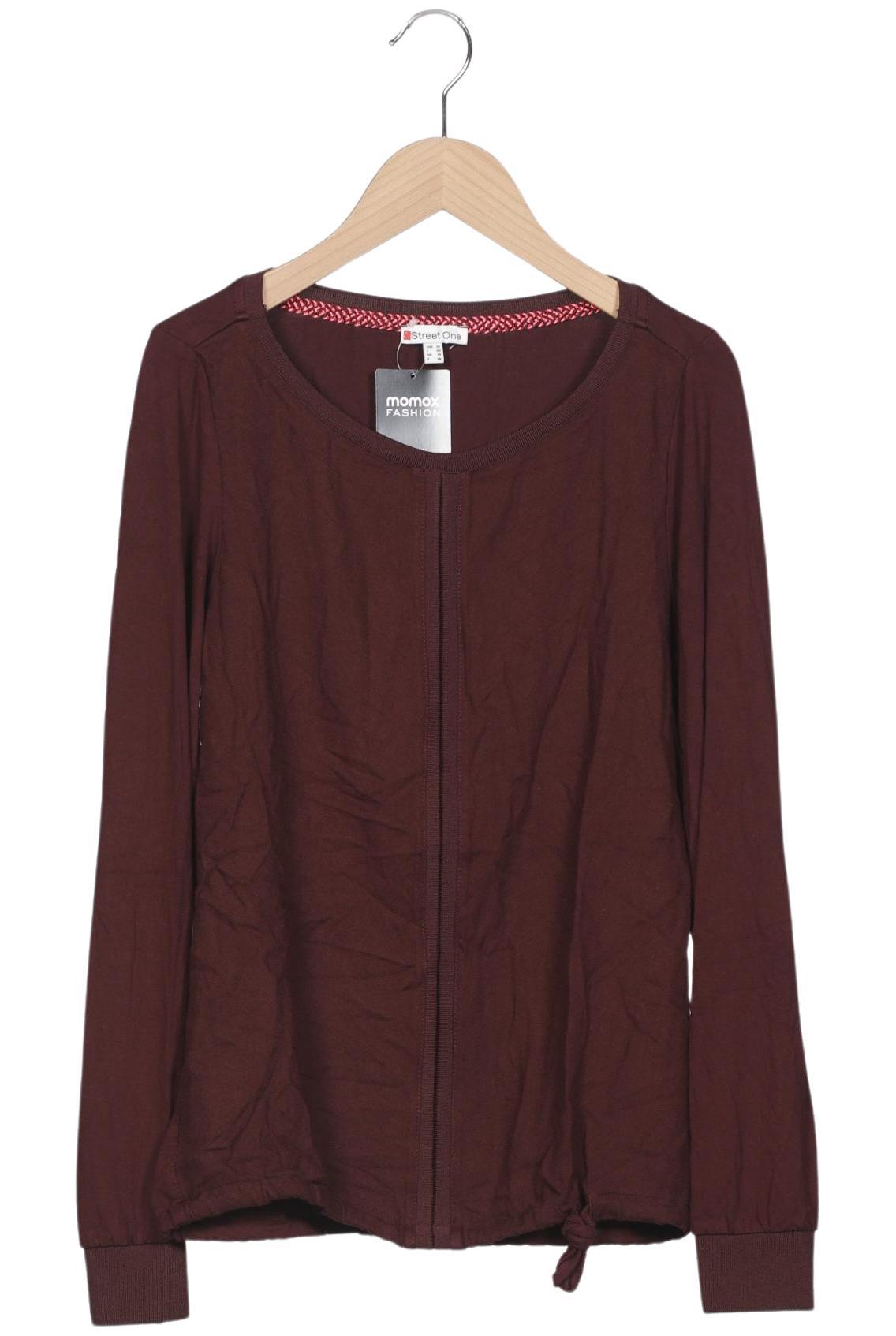 

Street One Damen Langarmshirt, bordeaux, Gr. 36
