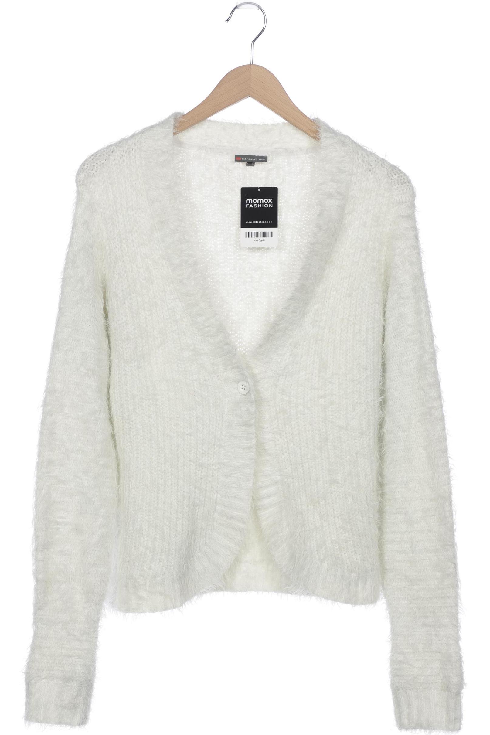 

Street One Damen Strickjacke, weiß, Gr. 44