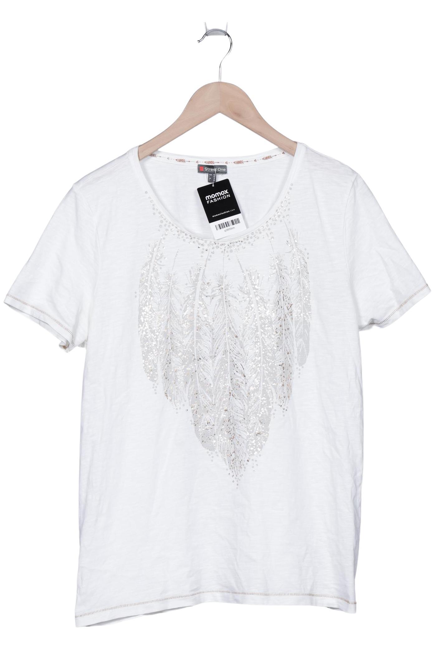 

Street One Damen T-Shirt, weiß, Gr. 44