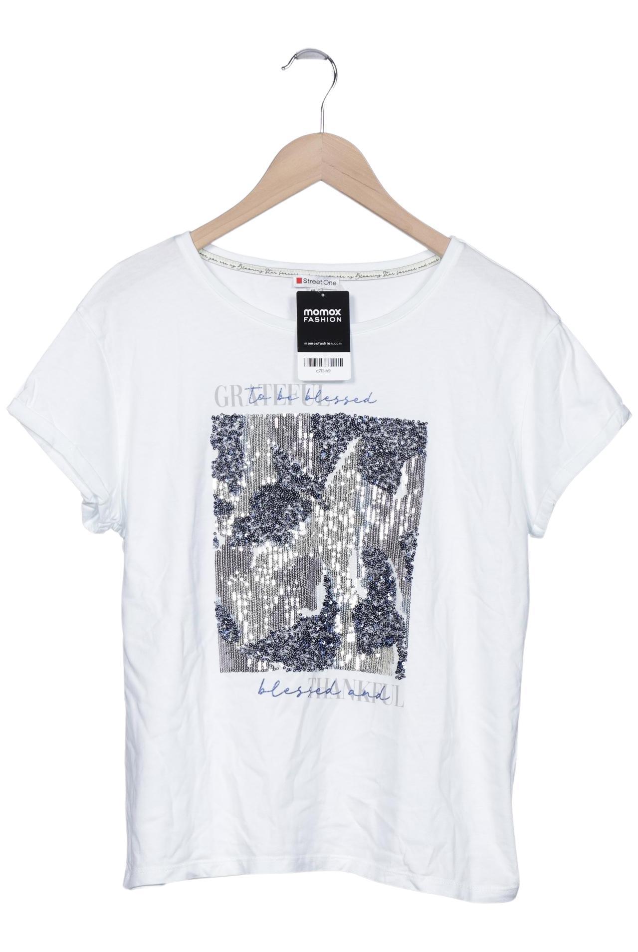 

Street One Damen T-Shirt, weiß, Gr. 38