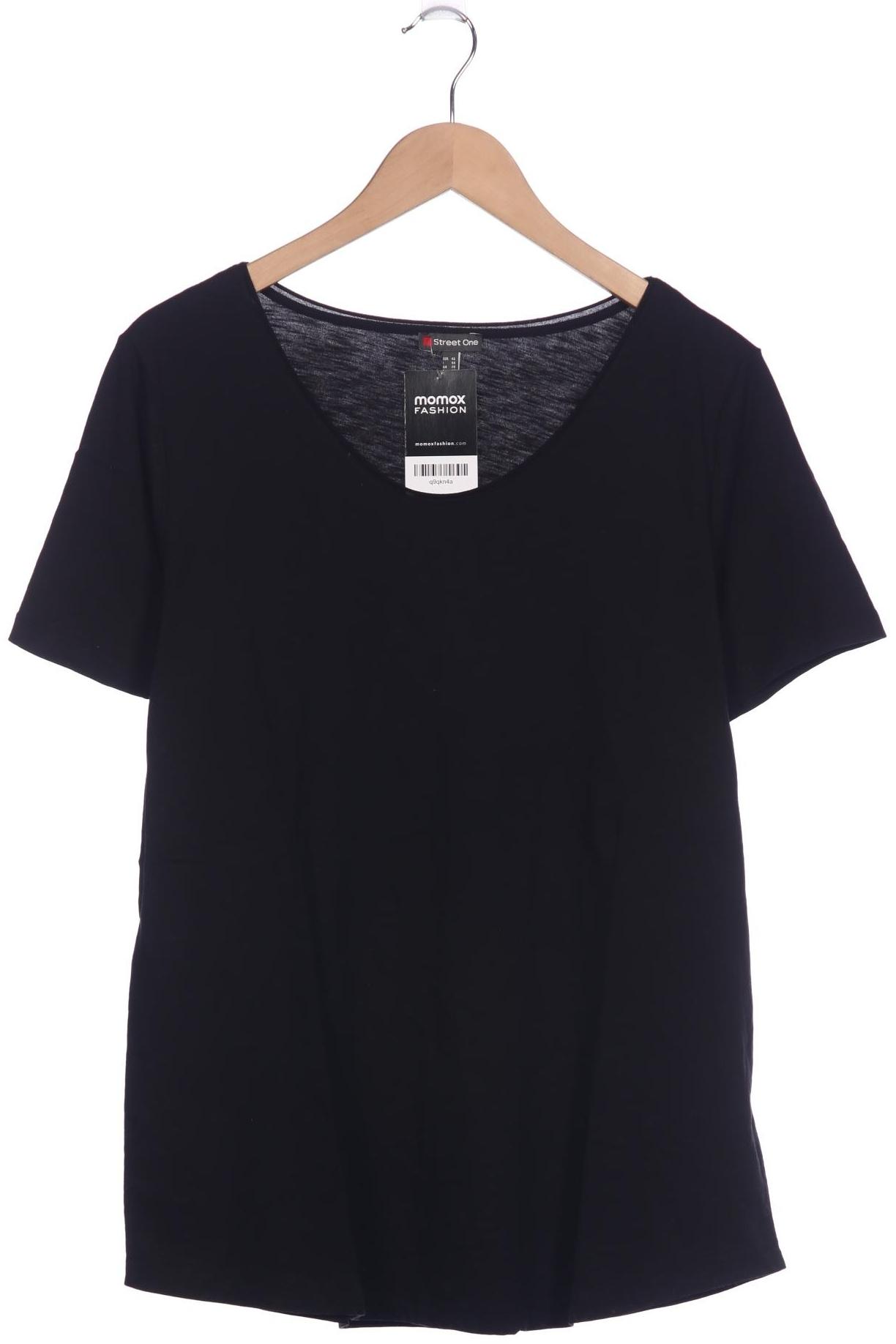 

Street One Damen T-Shirt, schwarz, Gr. 46