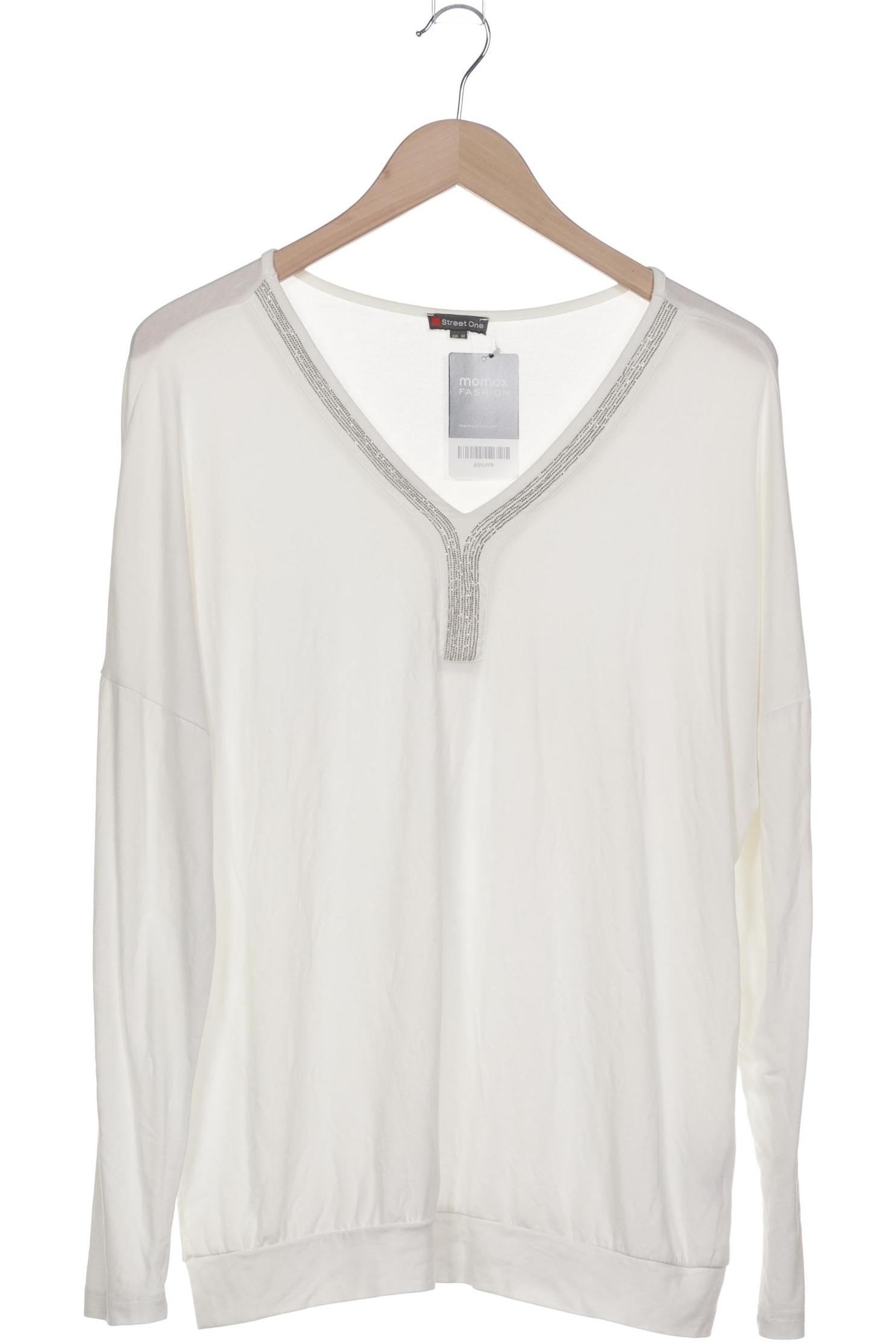 

Street One Damen Langarmshirt, weiß, Gr. 42