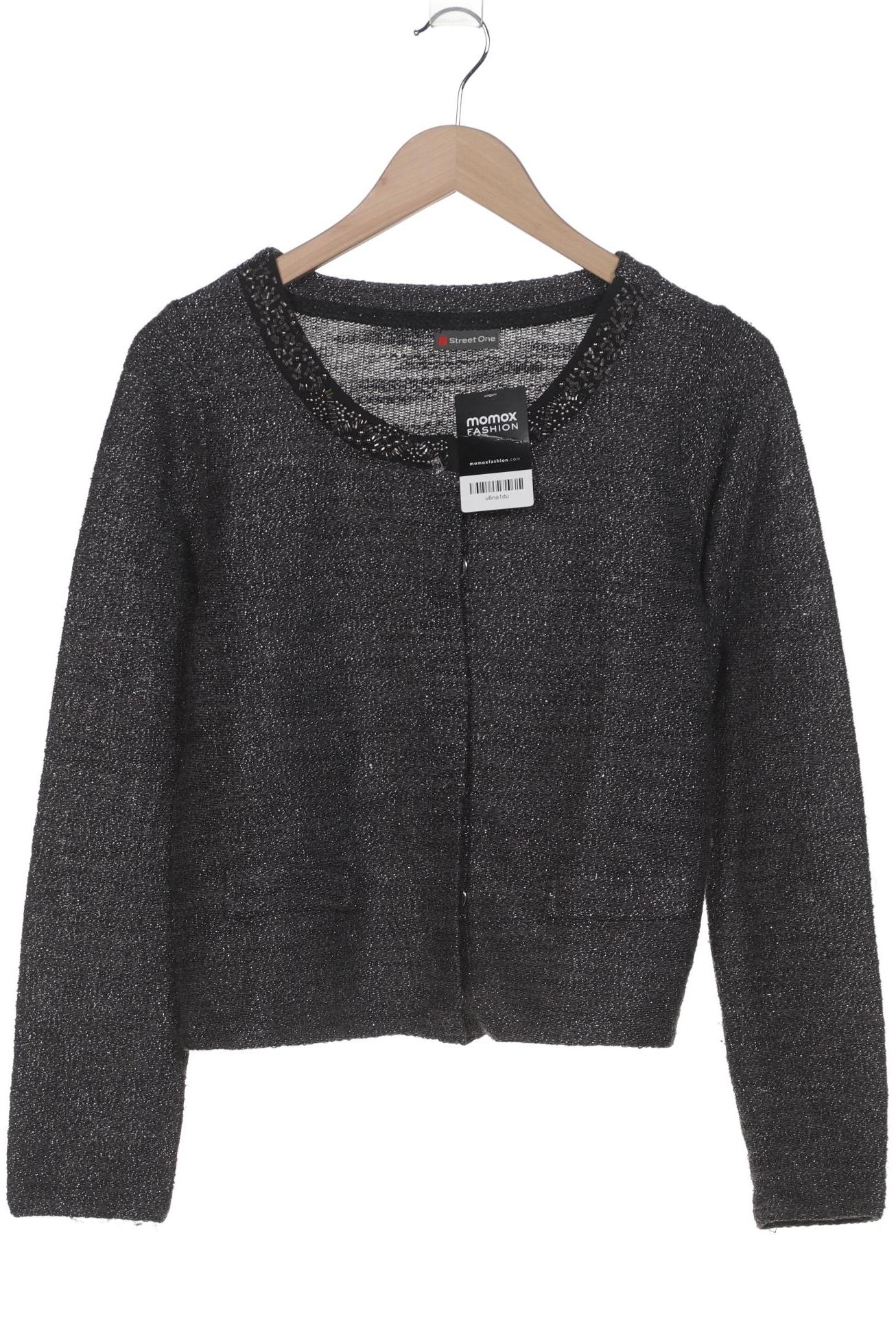 

Street One Damen Strickjacke, silber, Gr. 40