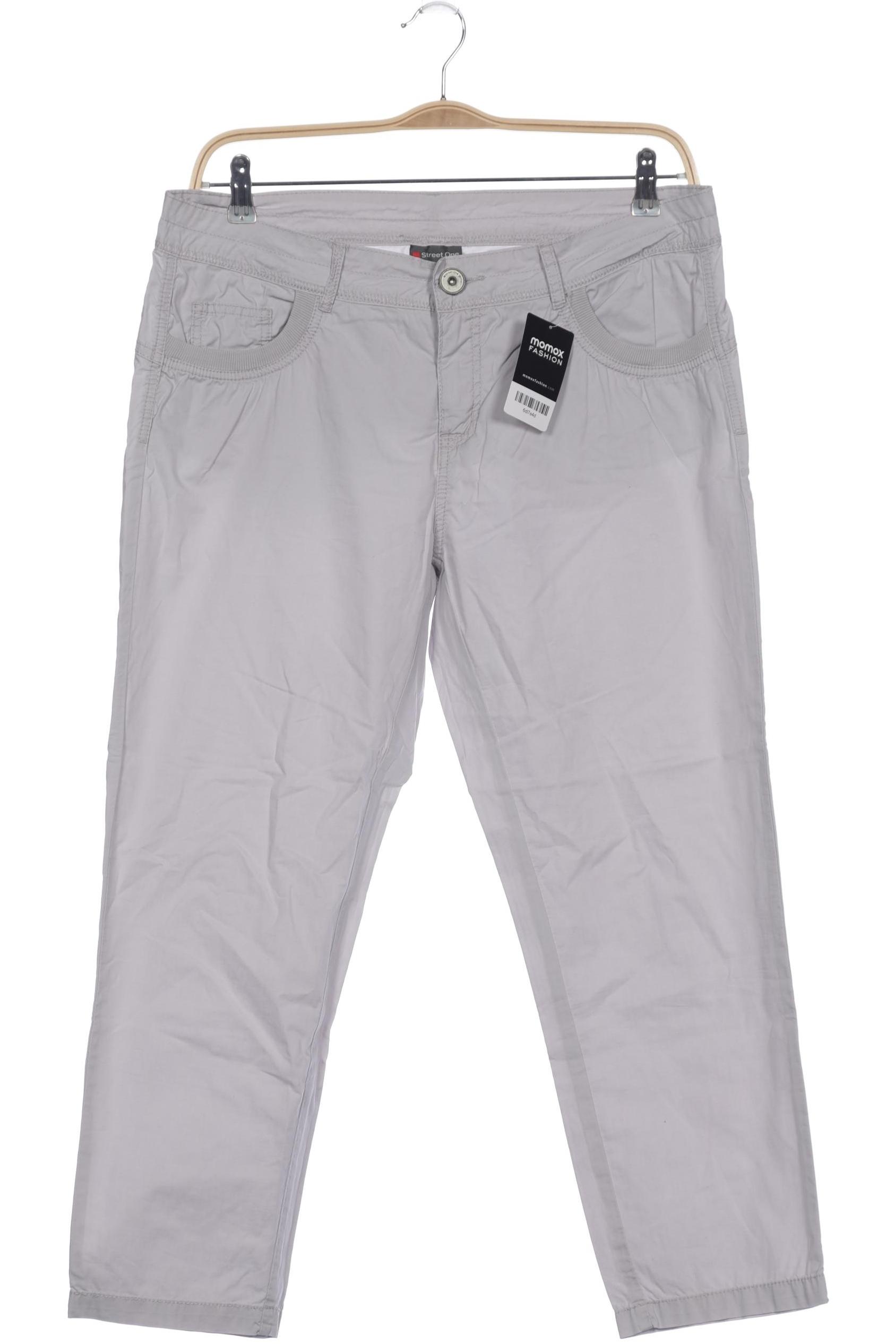 Thumbnail - Street One Damen Stoffhose, grau, Gr. 40