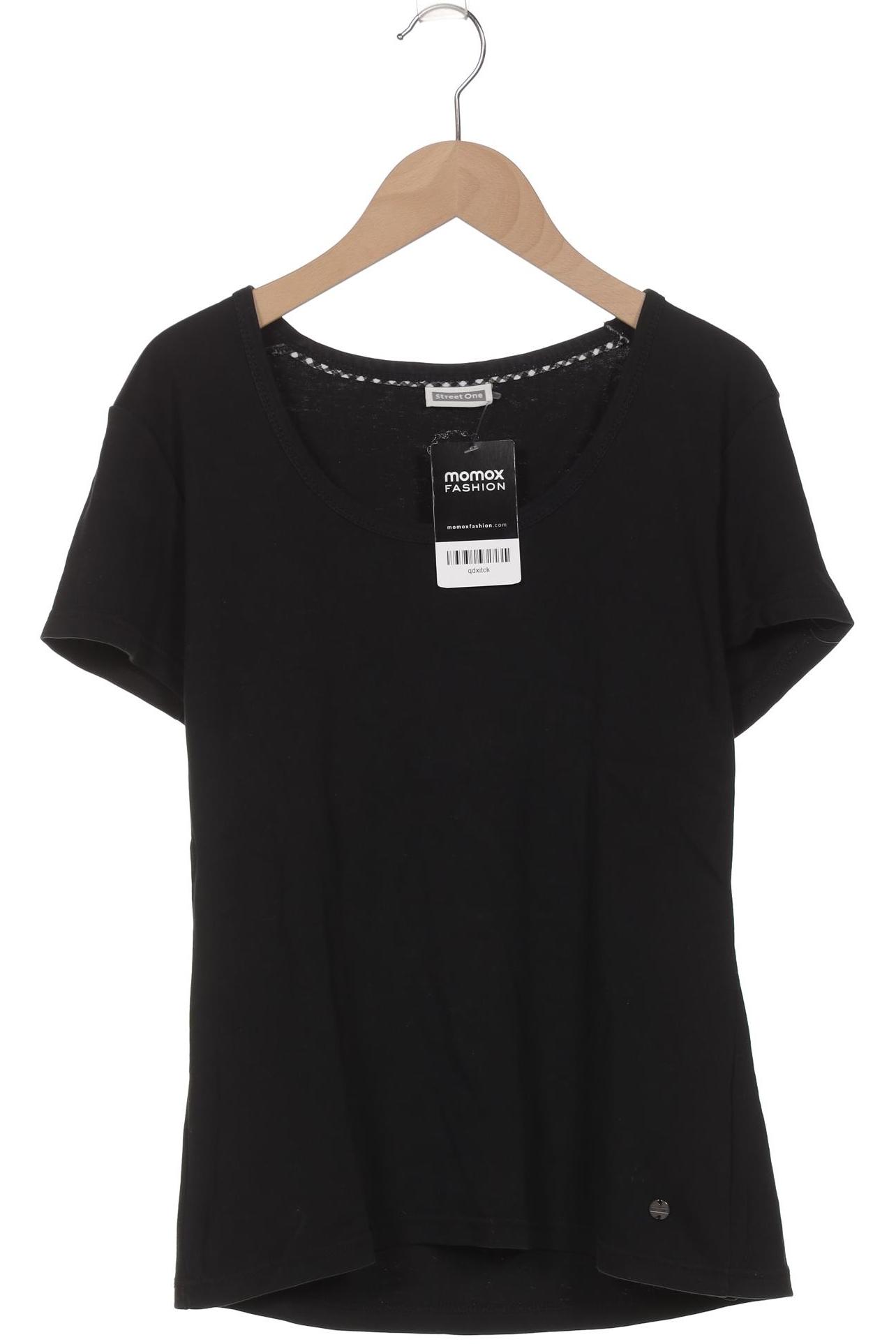 

Street One Damen T-Shirt, schwarz, Gr. 42