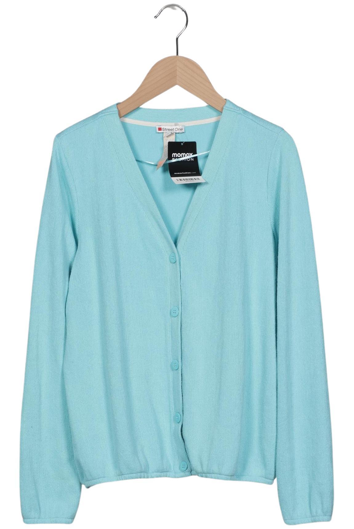 

Street One Damen Strickjacke, hellblau, Gr. 34