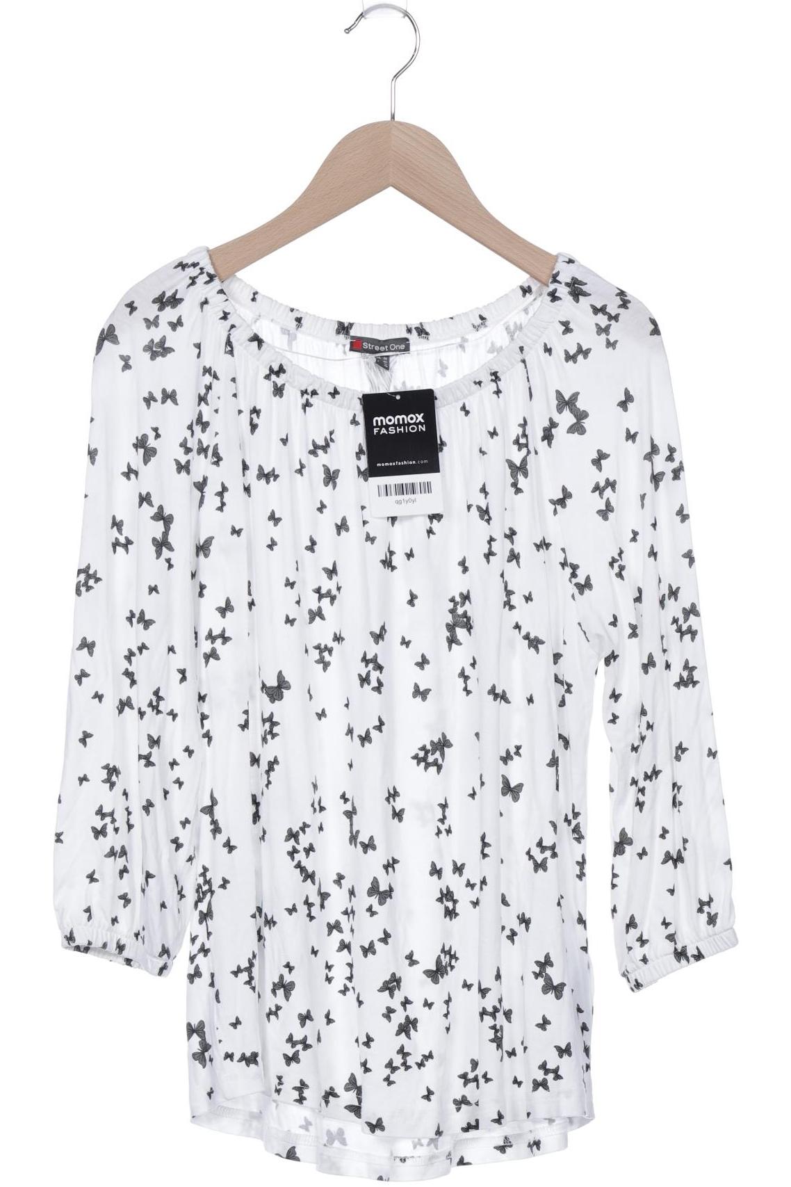

Street One Damen Langarmshirt, weiß, Gr. 38