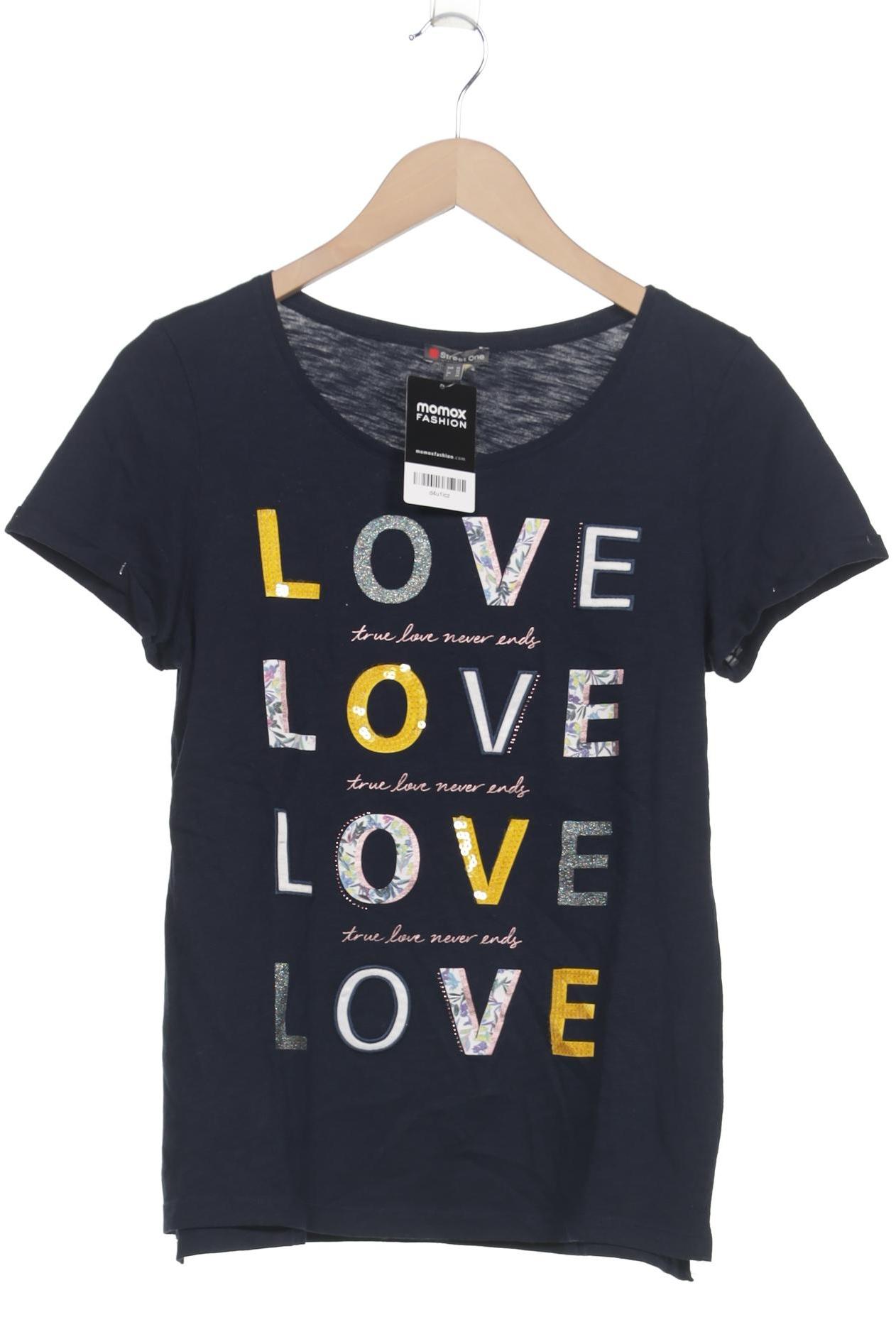 

Street One Damen T-Shirt, marineblau, Gr. 36