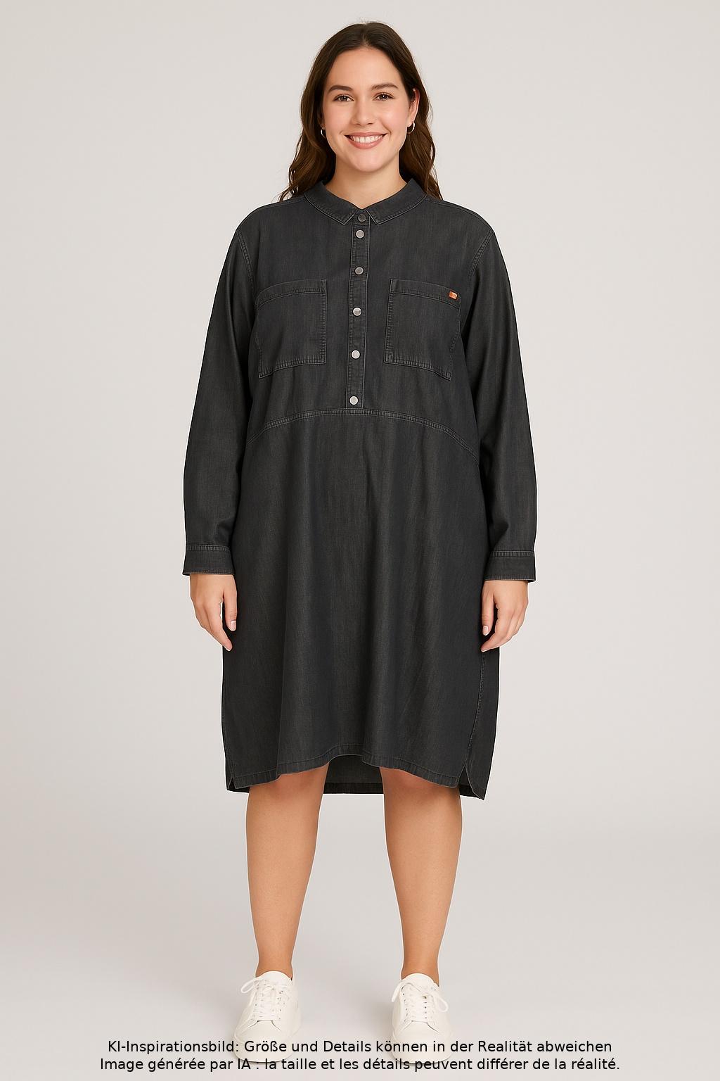 

Street One Damen Kleid, grau, Gr. 46