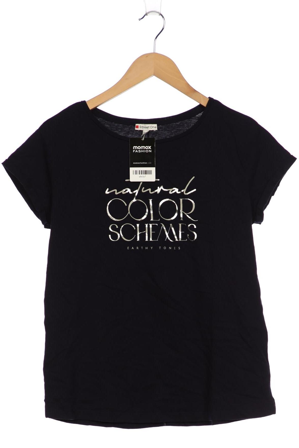 

Street One Damen T-Shirt, marineblau, Gr. 38