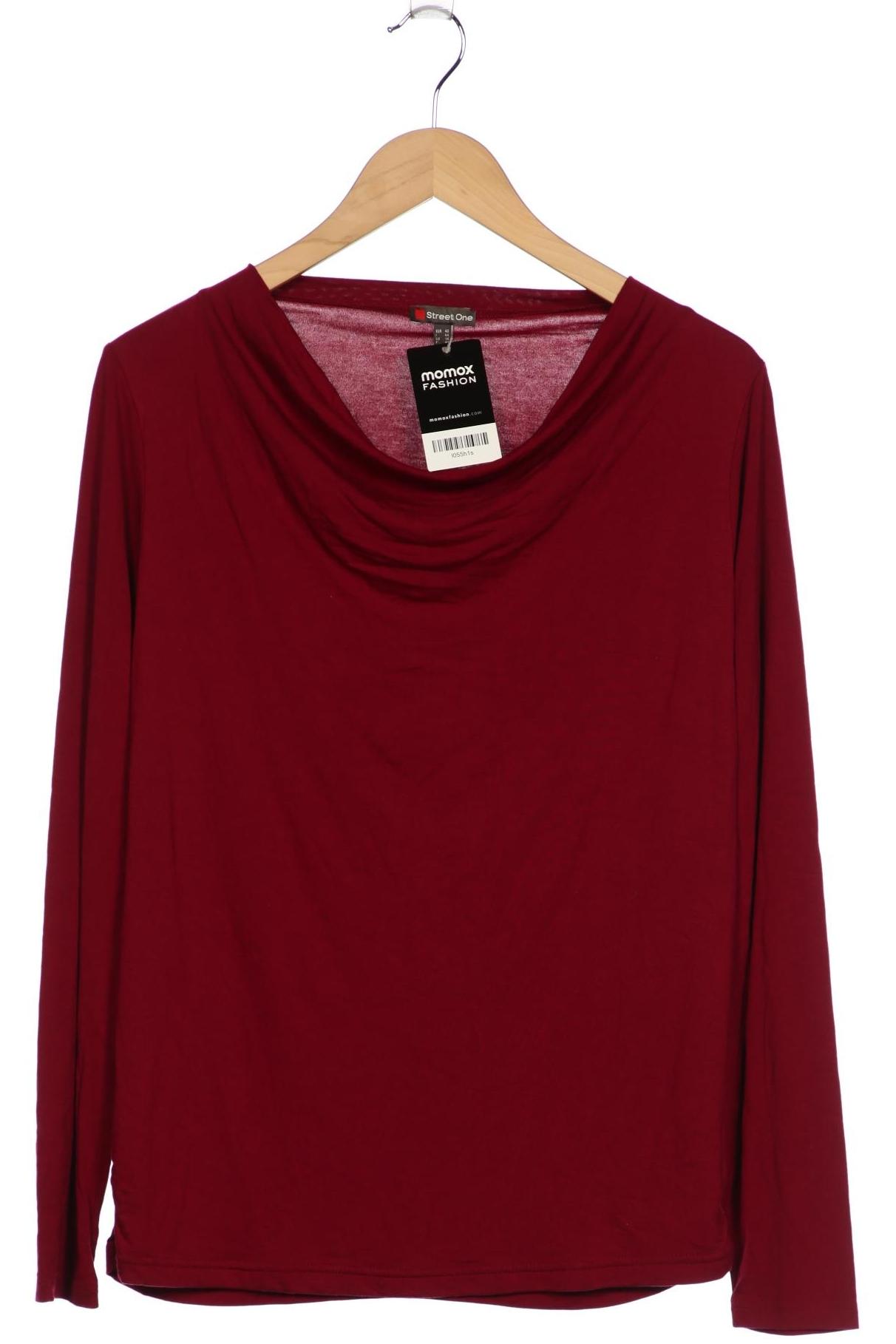 

Street One Damen Langarmshirt, bordeaux, Gr. 40