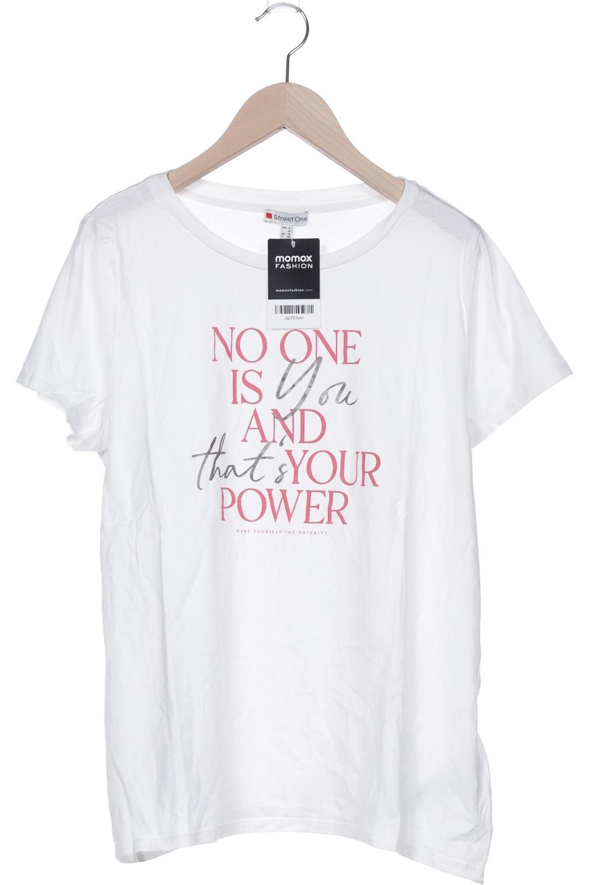 

Street One Damen T-Shirt, weiß, Gr. 42