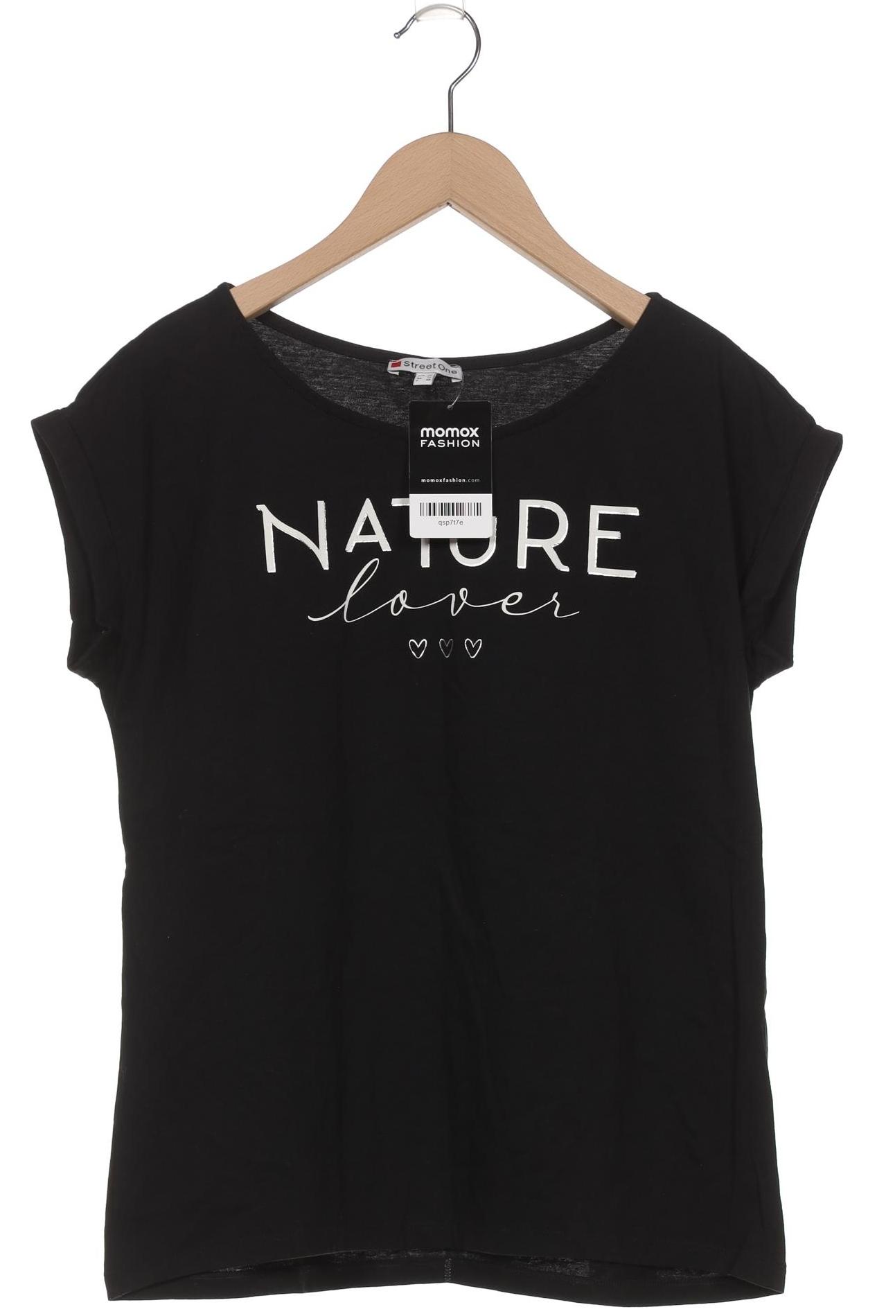 

Street One Damen T-Shirt, schwarz, Gr. 38