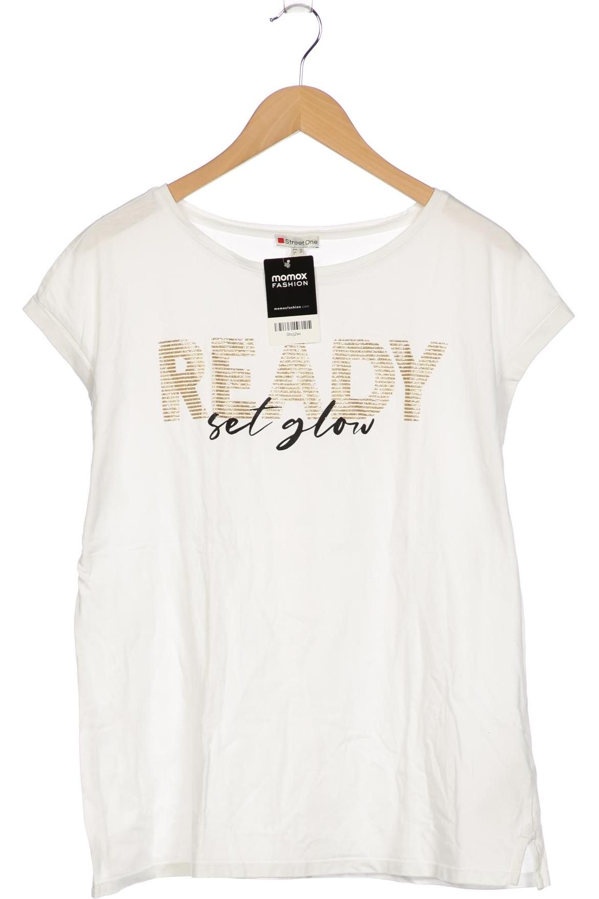 

Street One Damen T-Shirt, weiß, Gr. 46