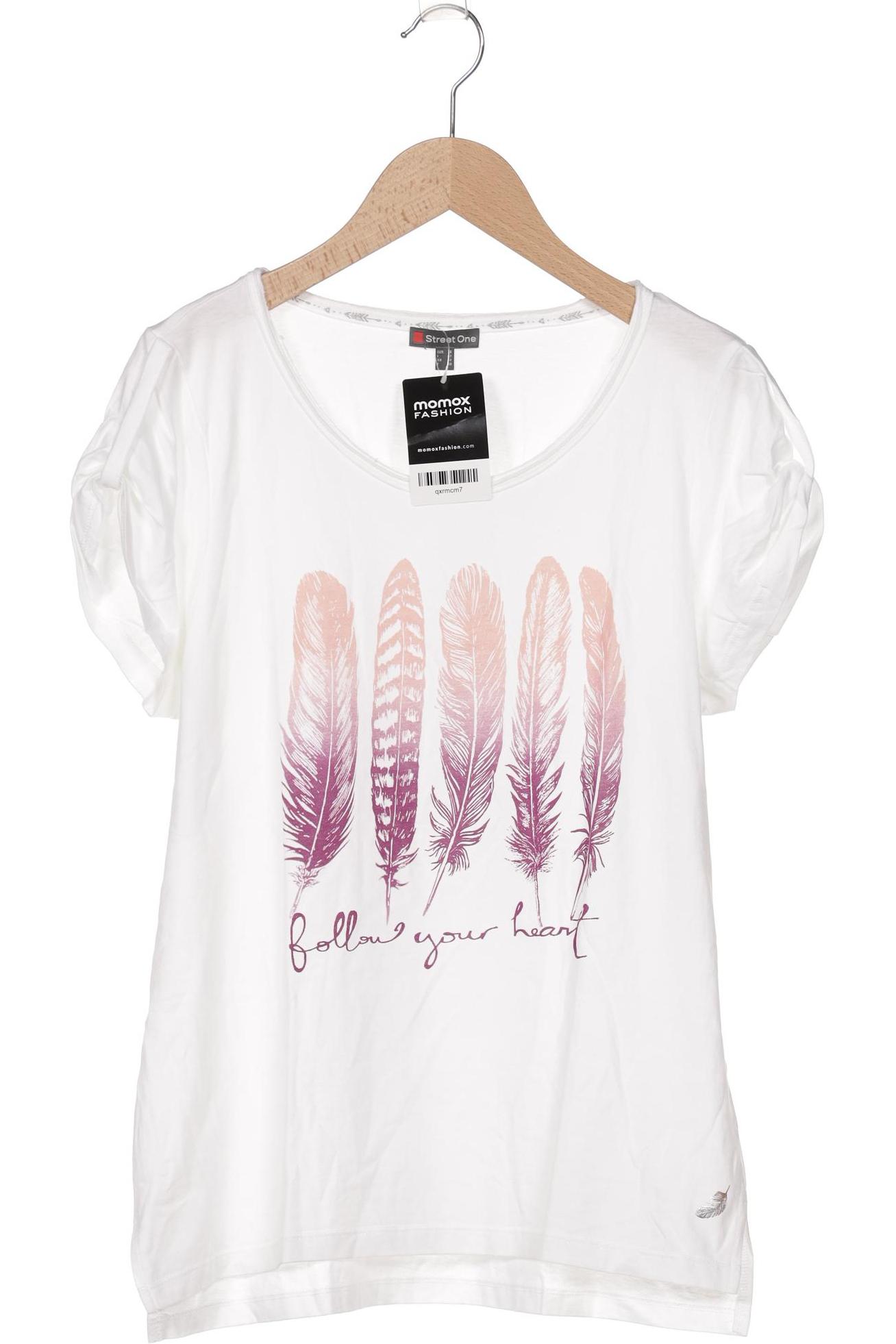 

Street One Damen T-Shirt, weiß, Gr. 38