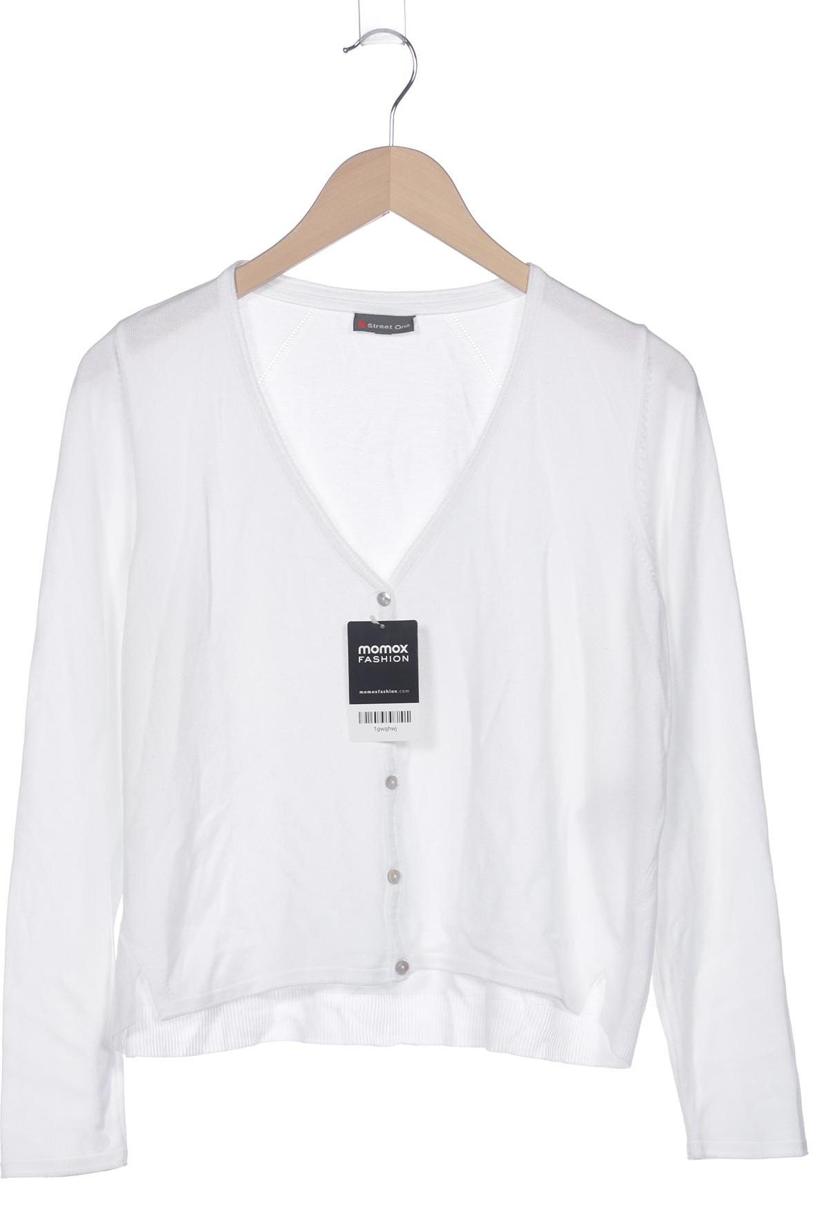 

Street One Damen Strickjacke, weiß, Gr. 40
