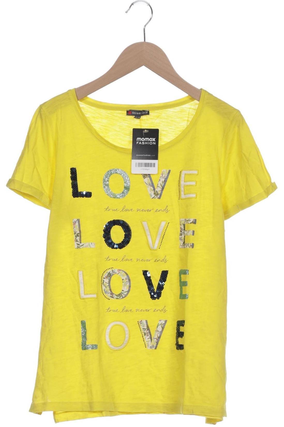 

Street One Damen T-Shirt, gelb, Gr. 38