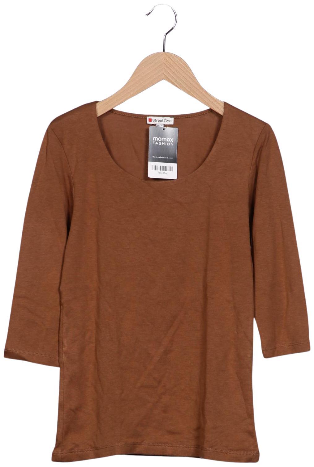 

Street One Damen Langarmshirt, braun, Gr. 34