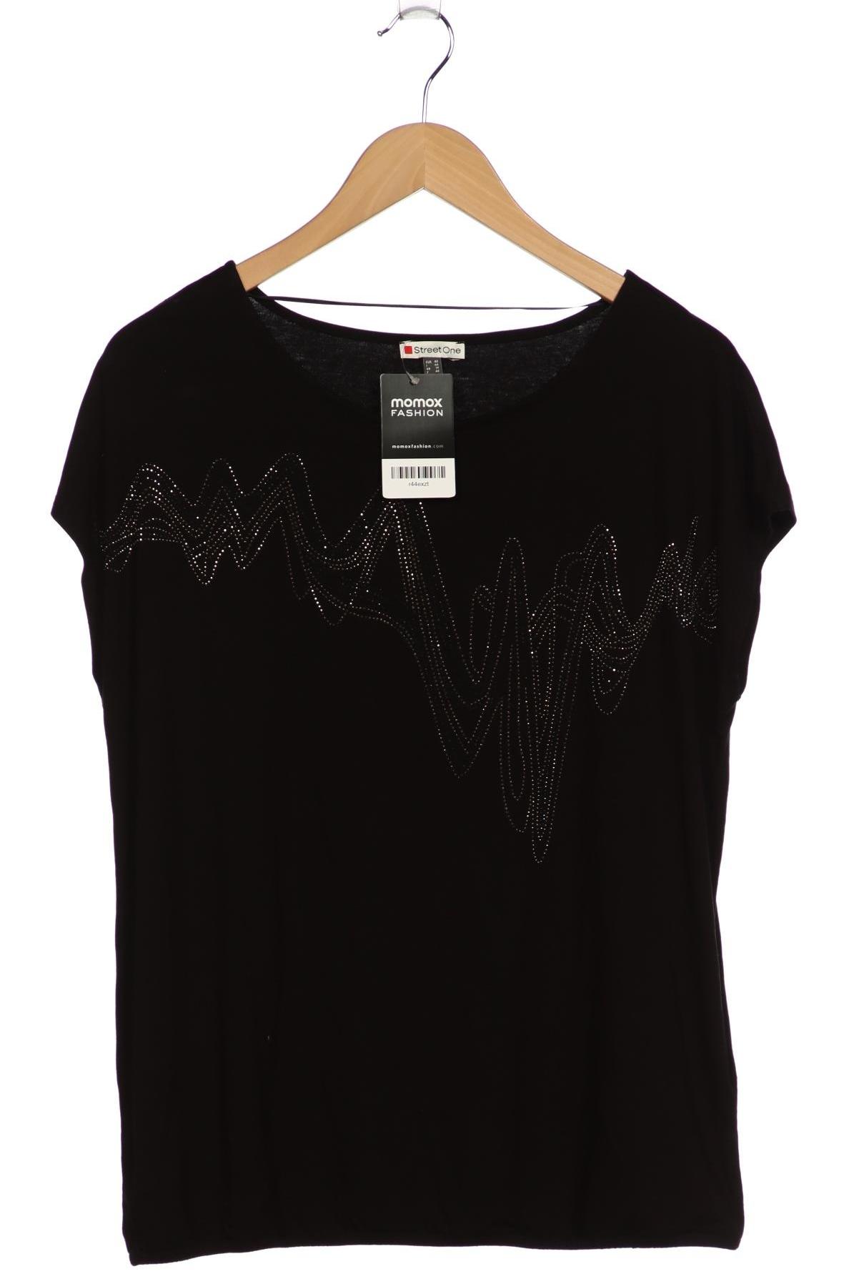 

Street One Damen T-Shirt, schwarz, Gr. 40
