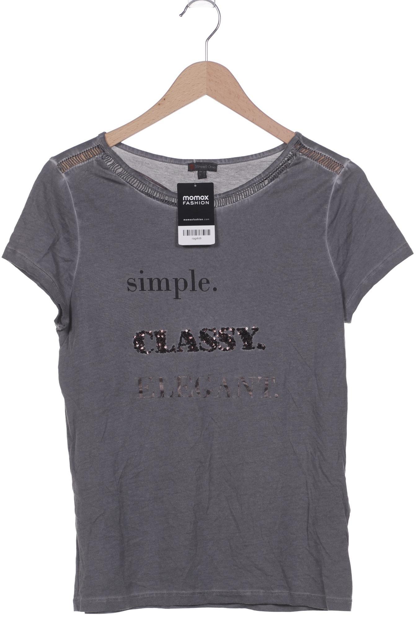 

Street One Damen T-Shirt, grau, Gr. 38