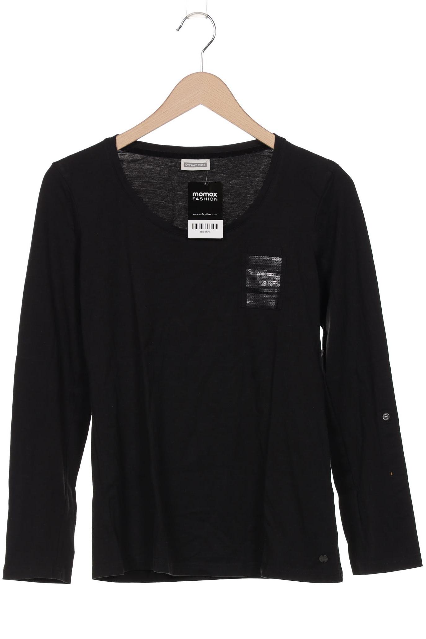 

Street One Damen Langarmshirt, schwarz, Gr. 40