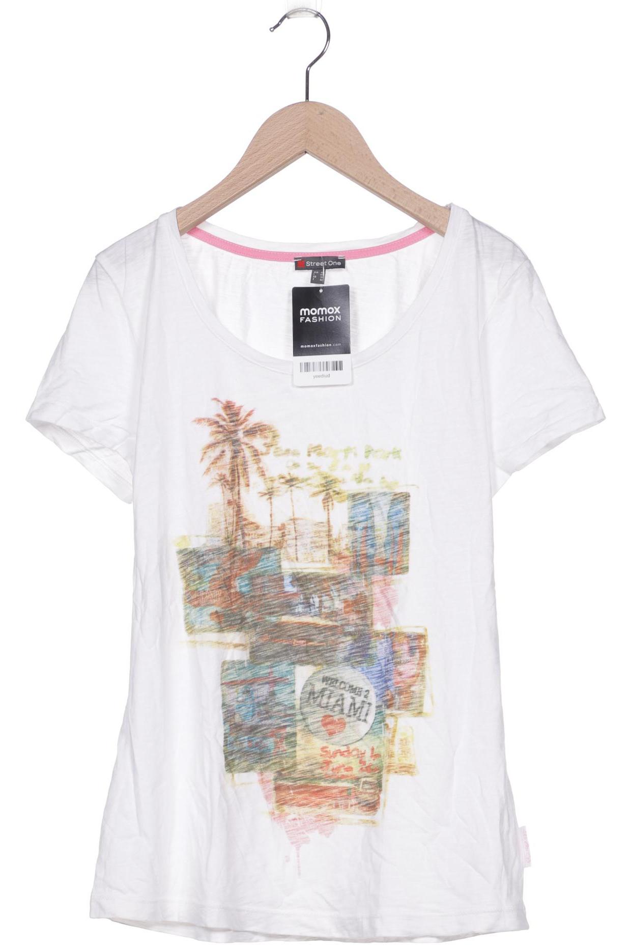 

Street One Damen T-Shirt, weiß, Gr. 40