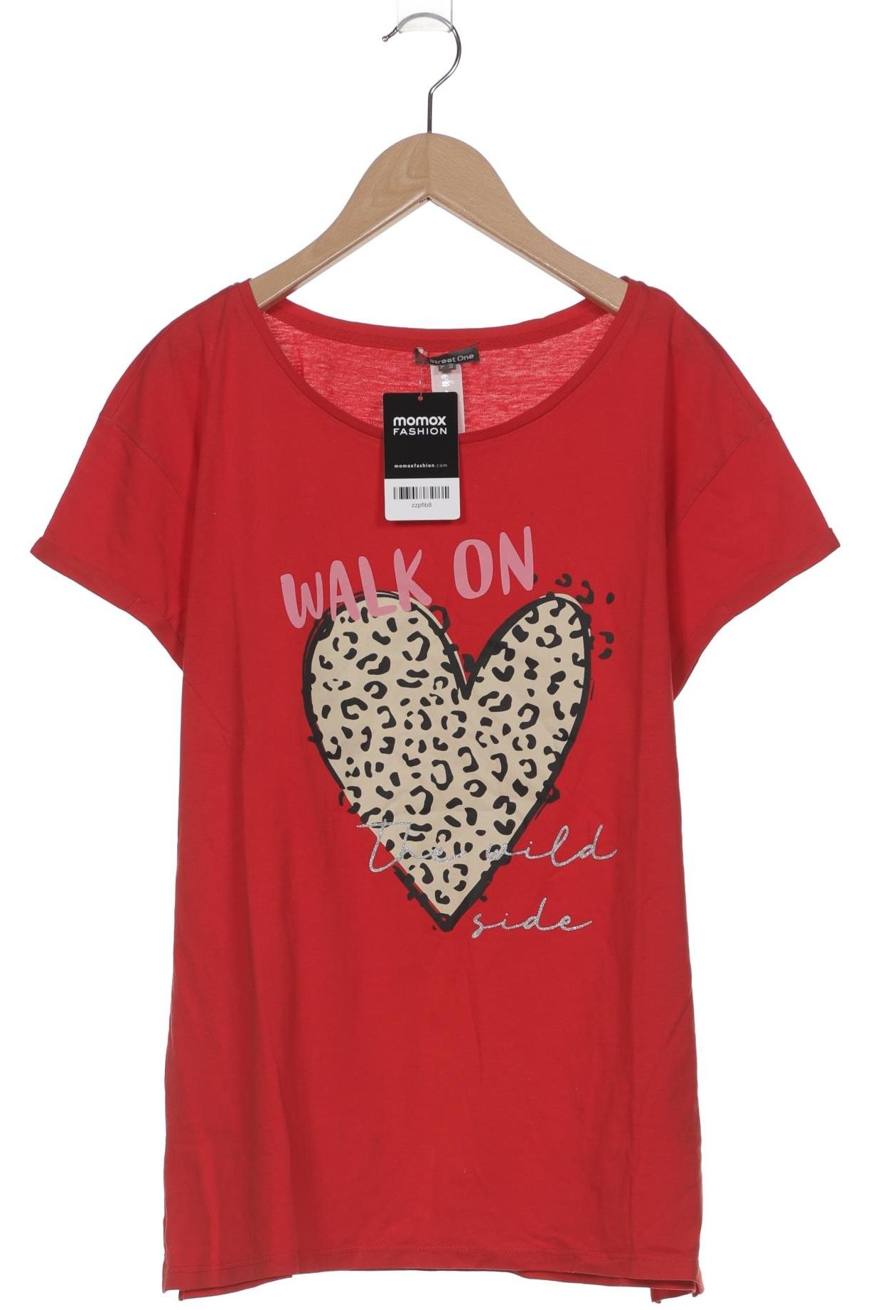 

Street One Damen T-Shirt, rot, Gr. 42