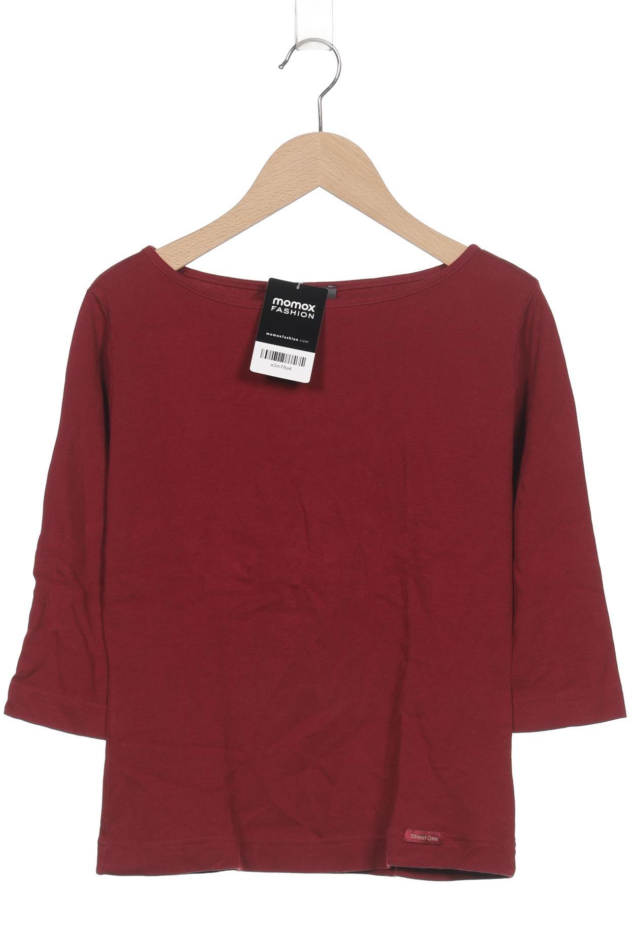 

Street One Damen Langarmshirt, bordeaux, Gr. 38
