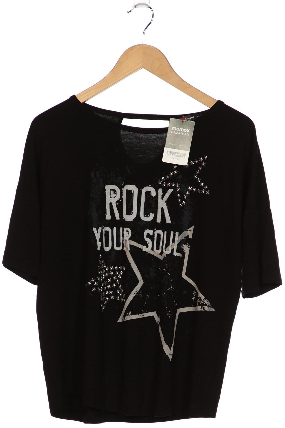 

Street One Damen T-Shirt, schwarz, Gr. 40
