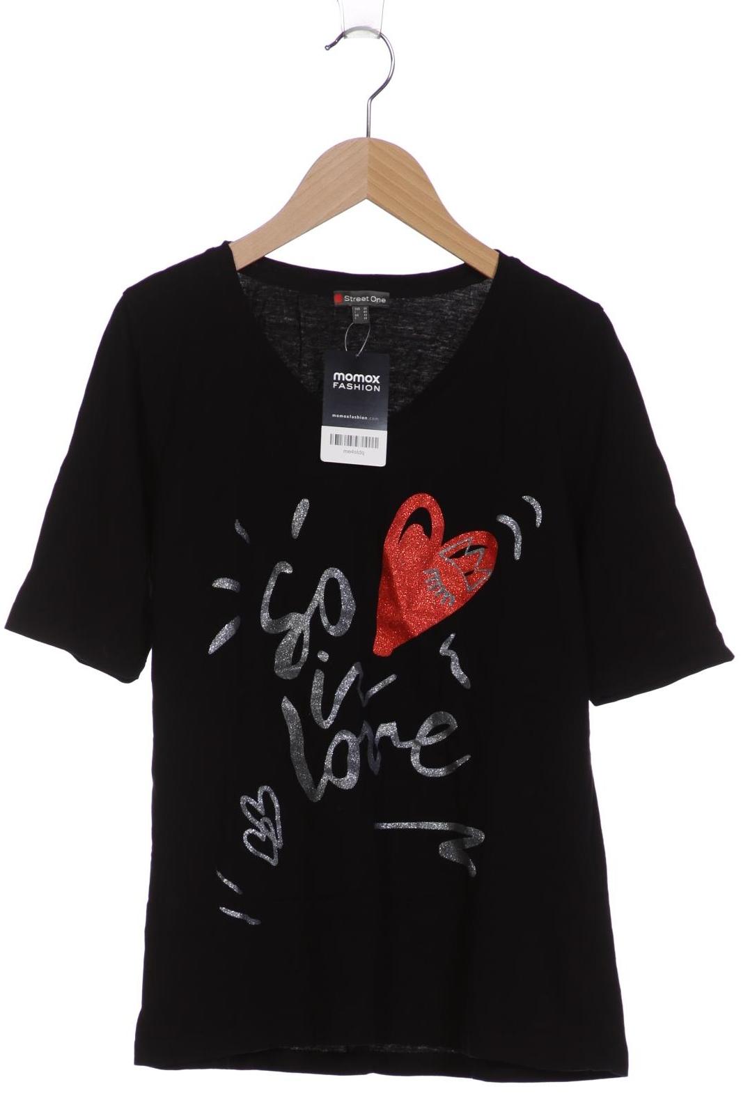 

Street One Damen T-Shirt, schwarz, Gr. 36