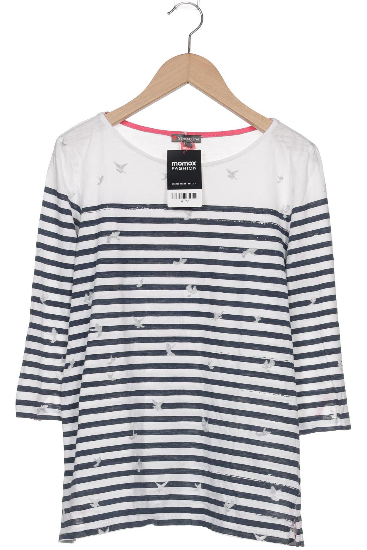 

Street One Damen Langarmshirt, weiß, Gr. 38