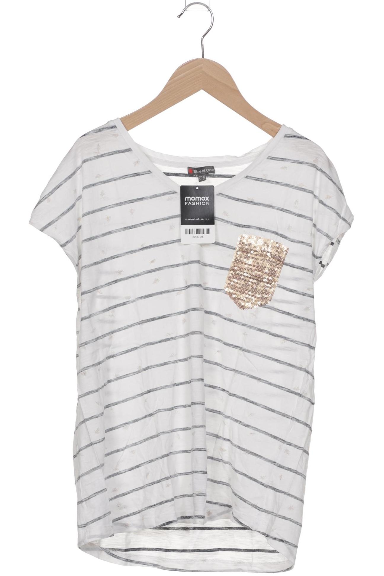 

Street One Damen T-Shirt, weiß, Gr. 42