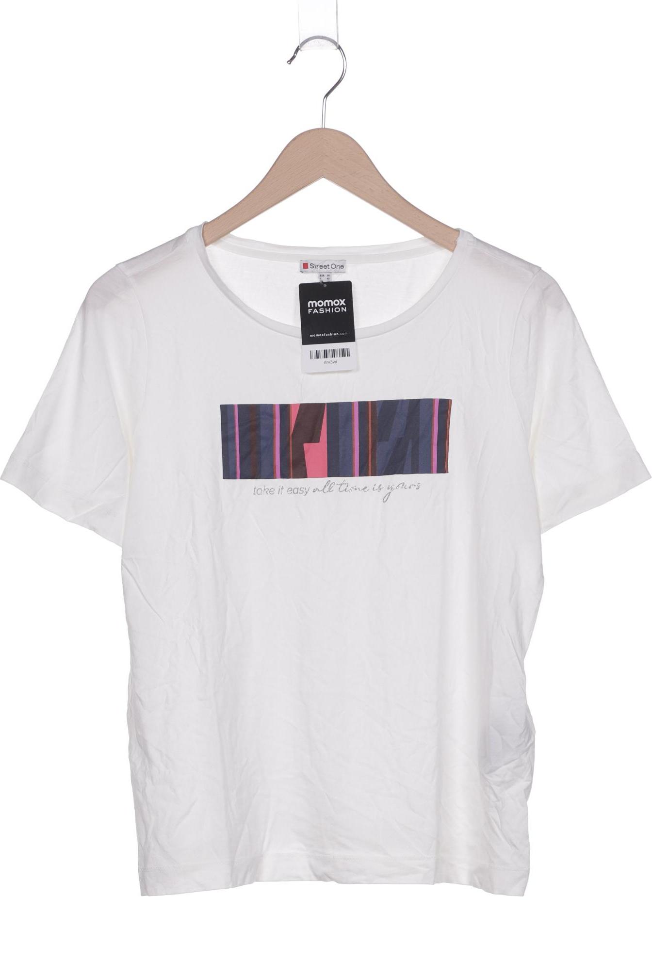

Street One Damen T-Shirt, weiß, Gr. 38