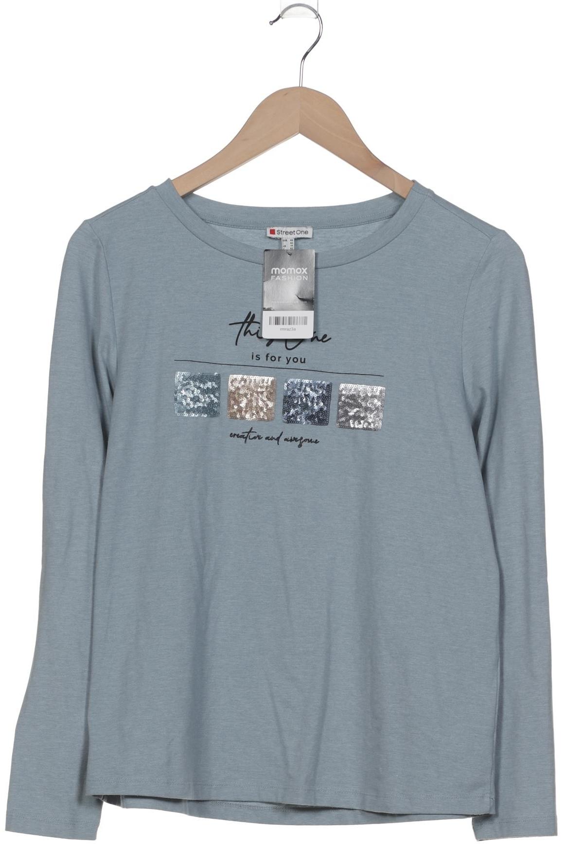 

Street One Damen Langarmshirt, blau, Gr. 40