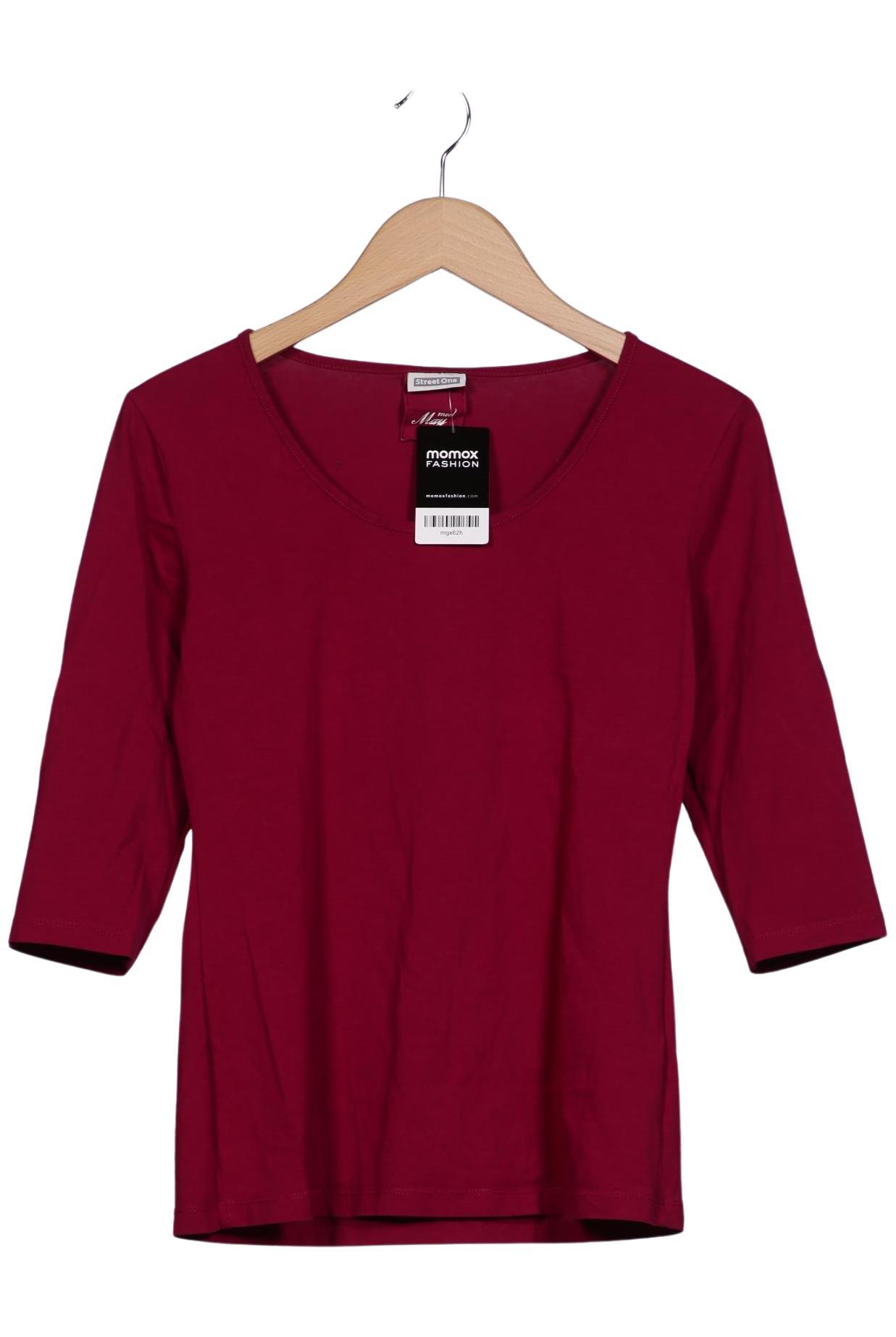 

Street One Damen Langarmshirt, bordeaux, Gr. 42