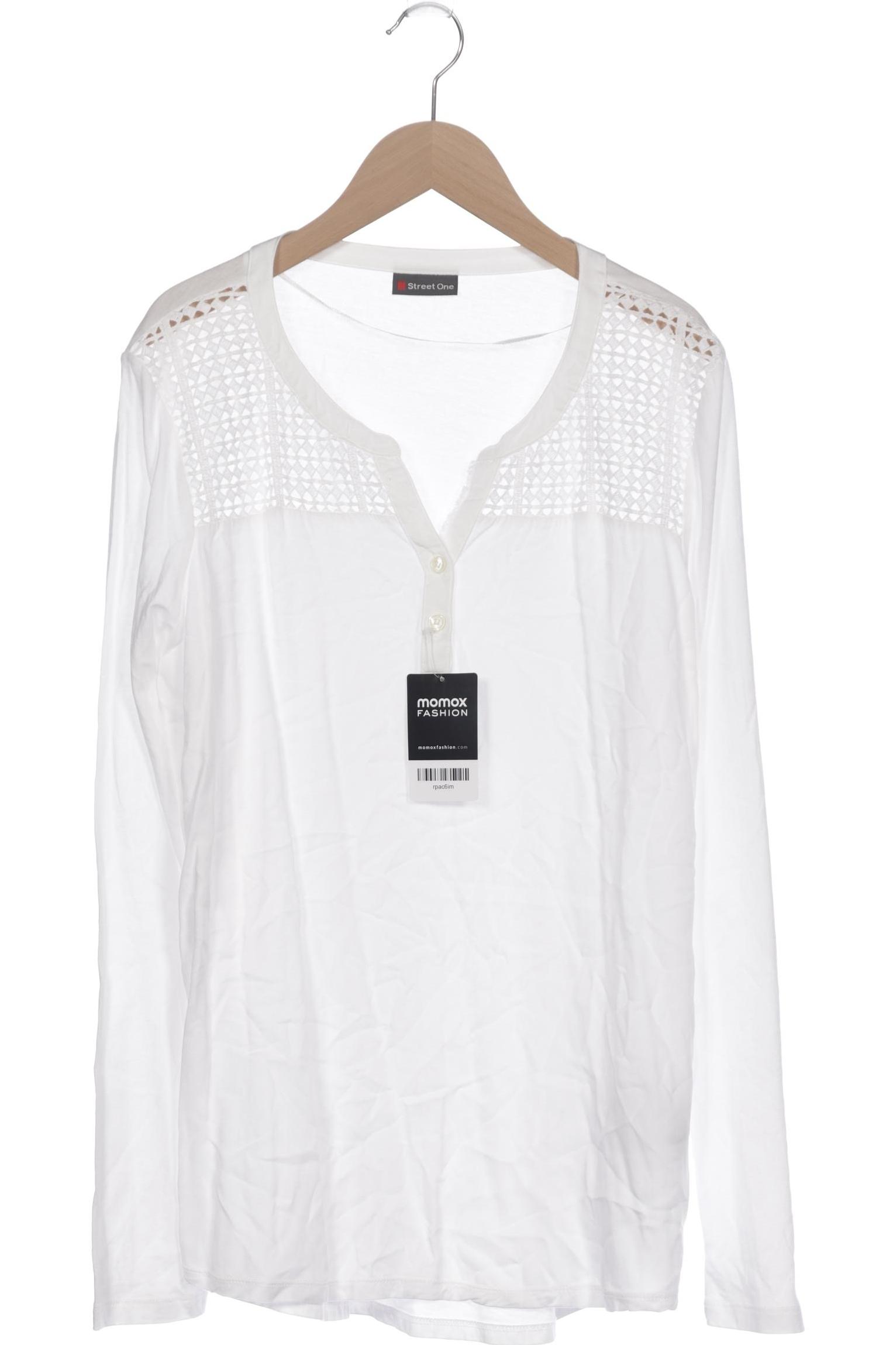 

Street One Damen Langarmshirt, weiß, Gr. 42