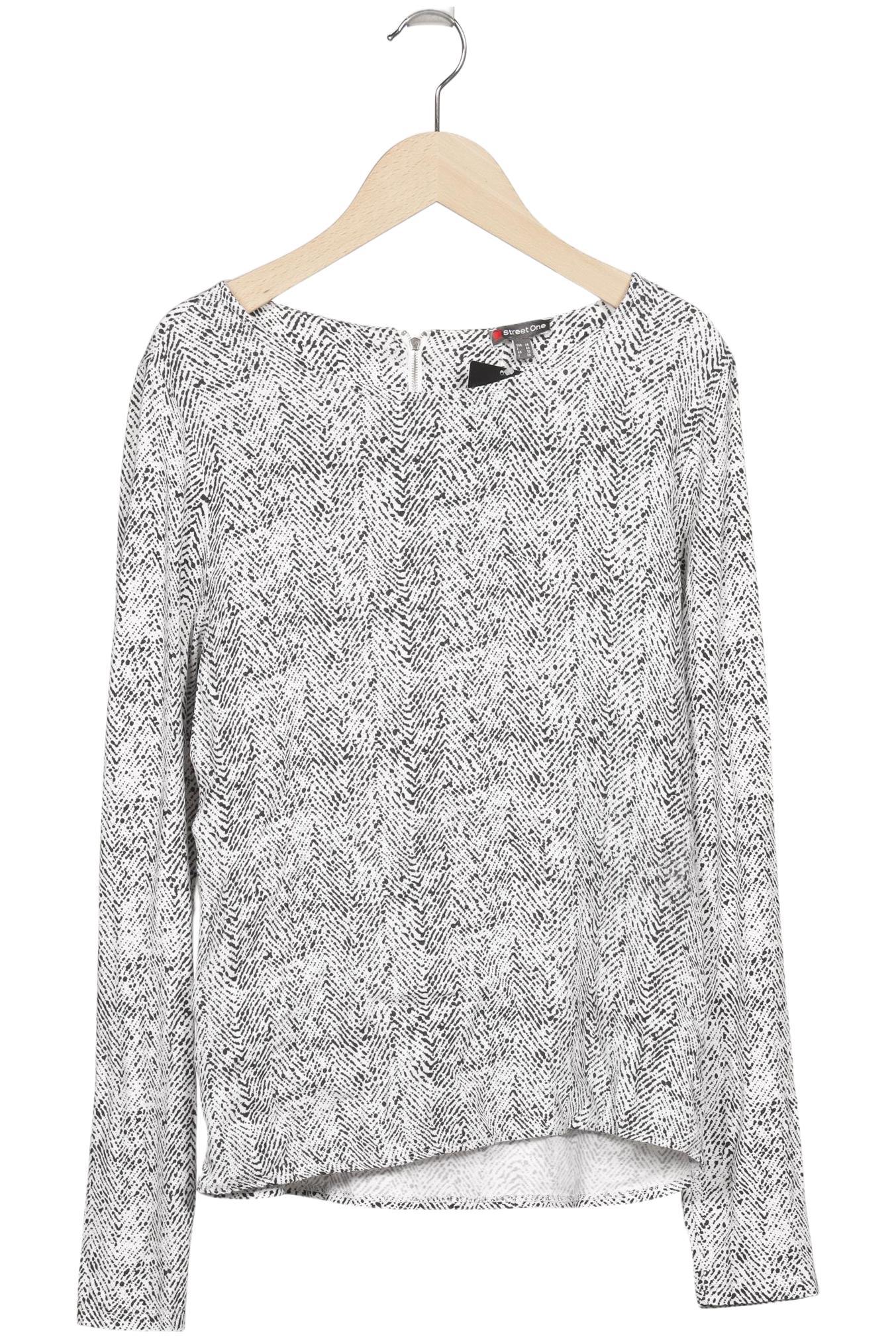 

Street One Damen Langarmshirt, weiß, Gr. 36