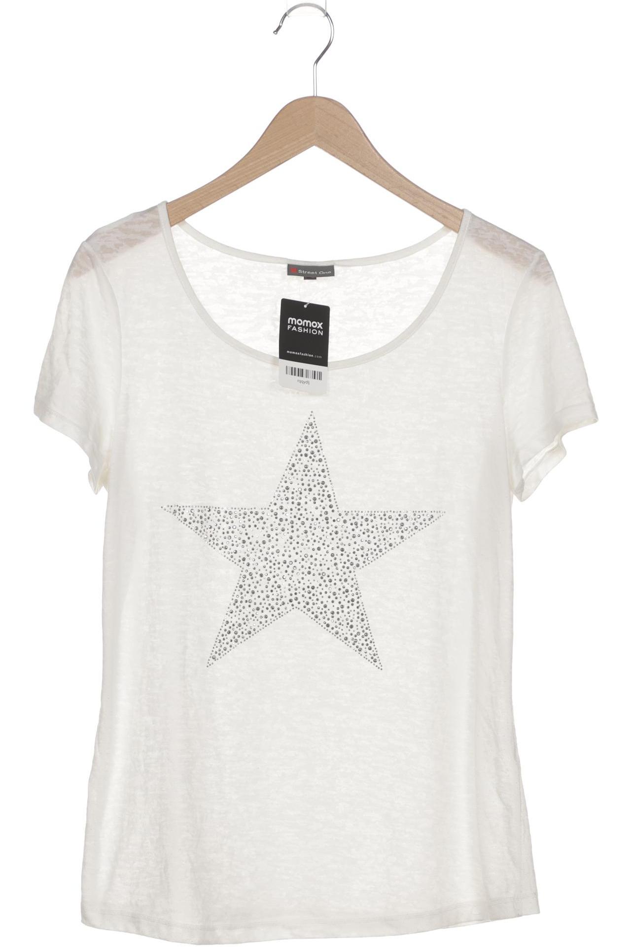

Street One Damen T-Shirt, weiß, Gr. 42